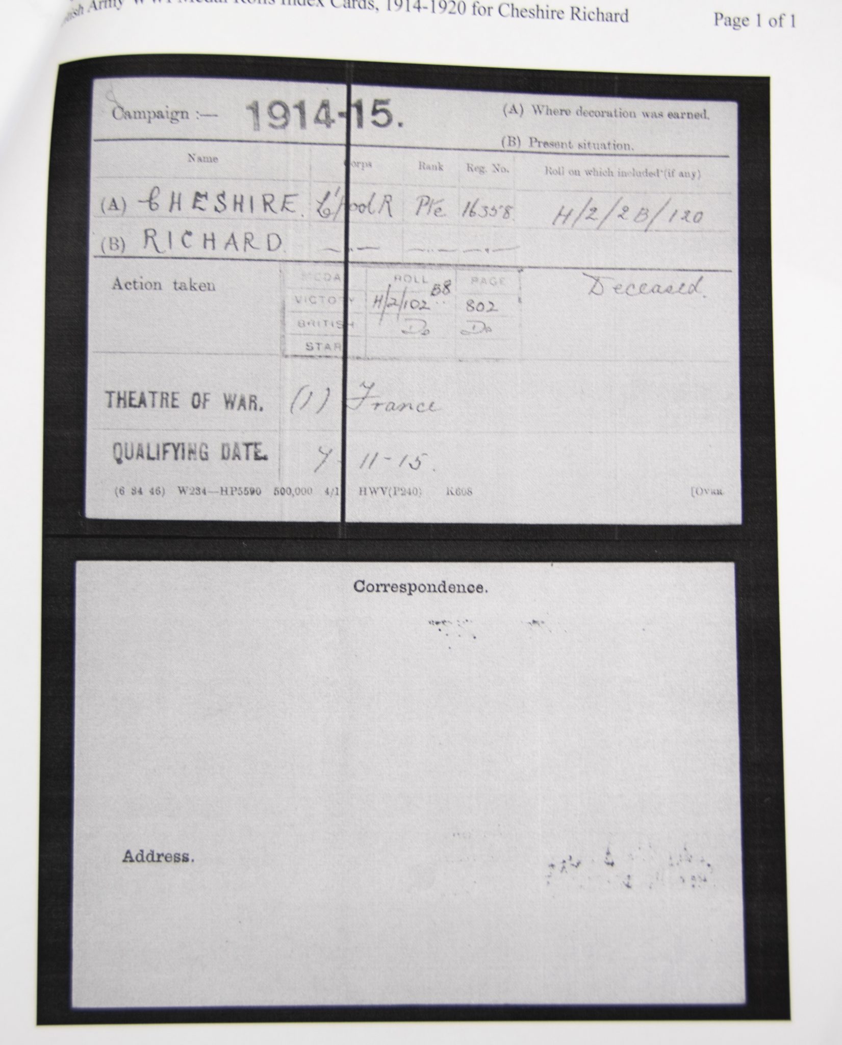 (British Army) First Day of the Somme 1 July 1916 - 1914-15 Star of Private Richard Brandon Chesire, 16358, 18th Bn., The King's Liverpool Regiment - Image 20