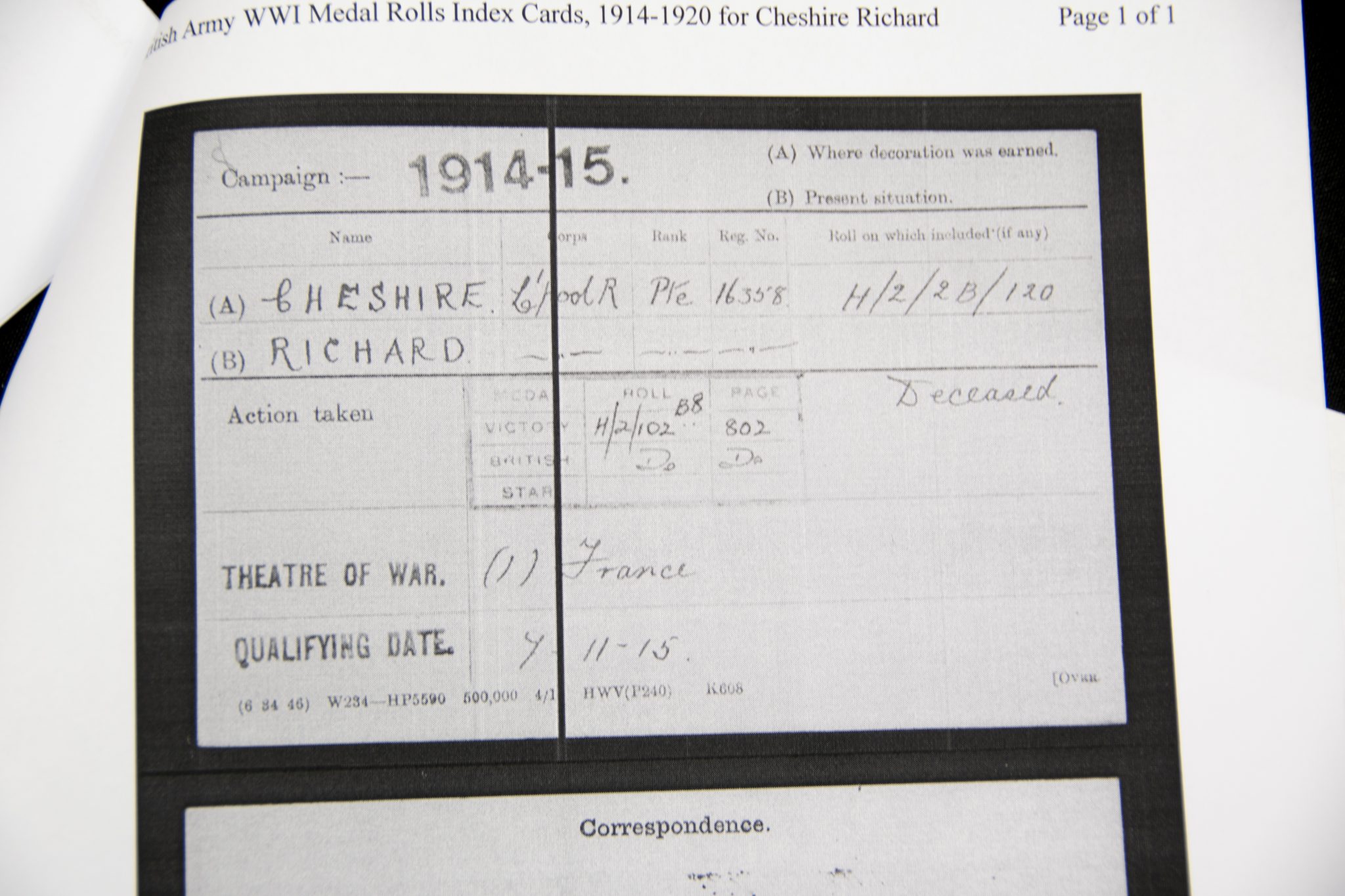 (British Army) First Day of the Somme 1 July 1916 - 1914-15 Star of Private Richard Brandon Chesire, 16358, 18th Bn., The King's Liverpool Regiment - Image 21