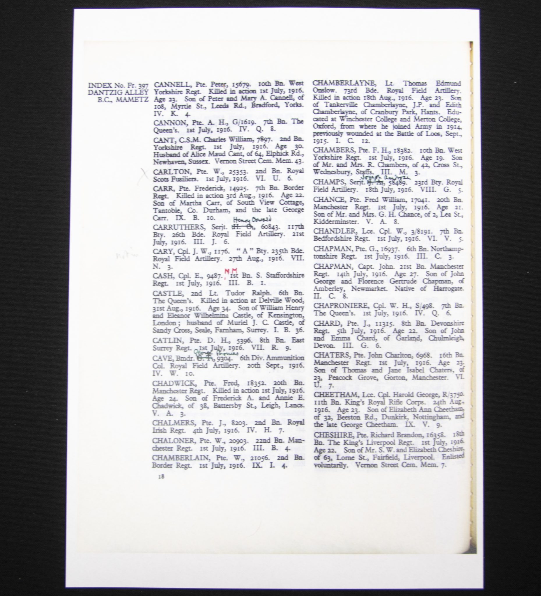 (British Army) First Day of the Somme 1 July 1916 - 1914-15 Star of Private Richard Brandon Chesire, 16358, 18th Bn., The King's Liverpool Regiment - Image 23