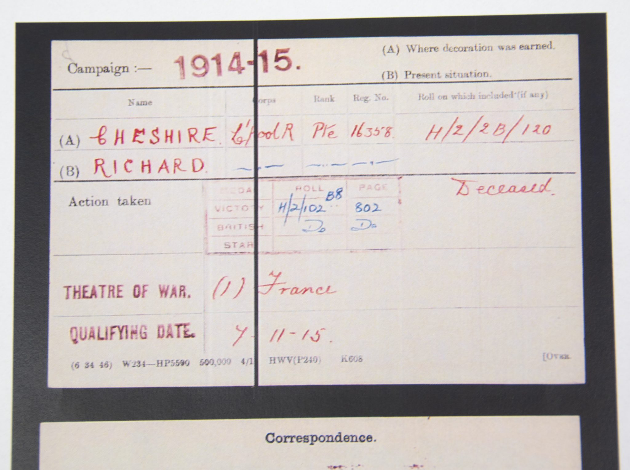 (British Army) First Day of the Somme 1 July 1916 - 1914-15 Star of Private Richard Brandon Chesire, 16358, 18th Bn., The King's Liverpool Regiment - Image 26