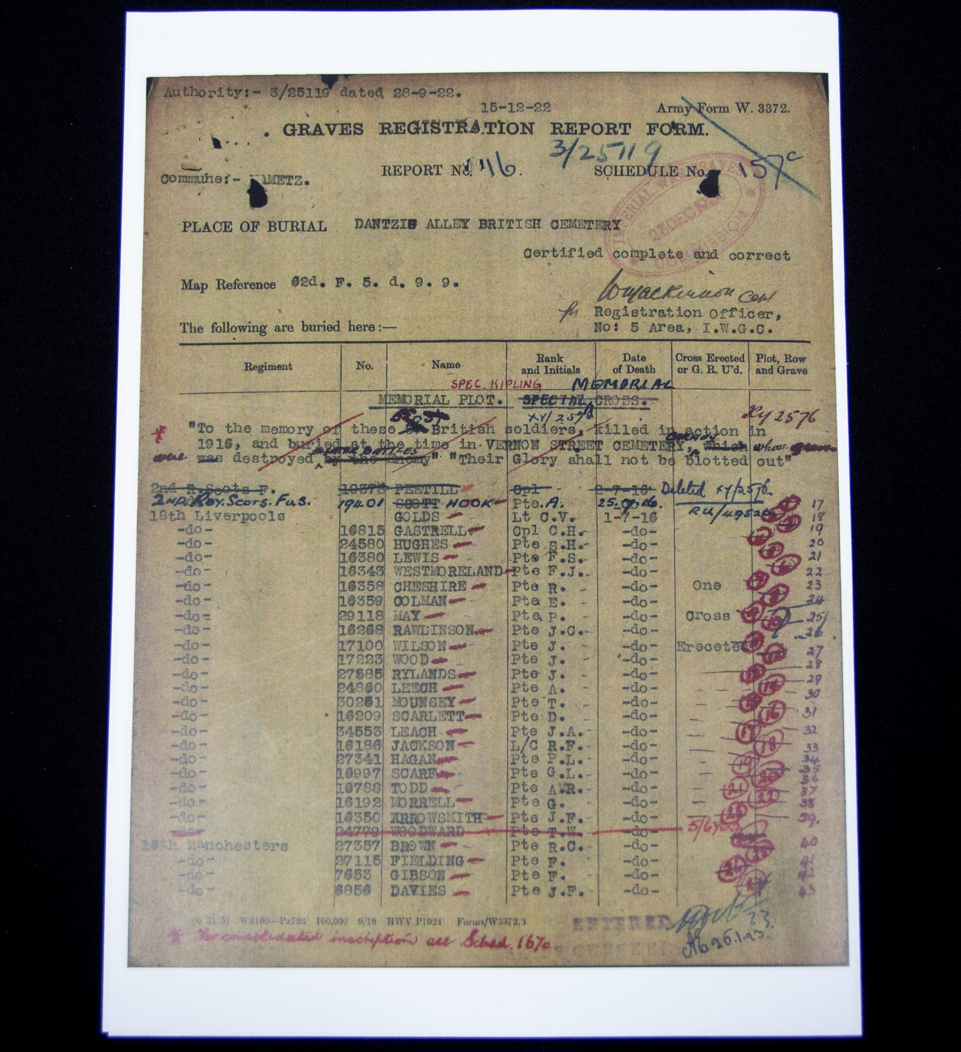 (British Army) First Day of the Somme 1 July 1916 - 1914-15 Star of Private Richard Brandon Chesire, 16358, 18th Bn., The King's Liverpool Regiment - Image 32