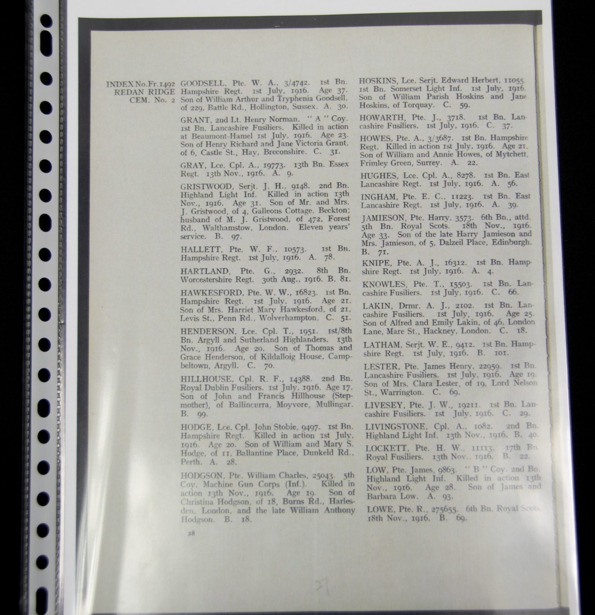 (British Army) First Day of the Somme 1 July 1916 - 1914-15 Star of Private William Arthur Goodsell, 3/4742, 1st Bn., Hampshire Regiment - Image 17