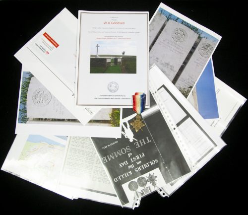 (British Army) First Day of the Somme 1 July 1916 - 1914-15 Star of Private W. A. Goodsell, 34742, 1st Bn., Hampshire Regiment