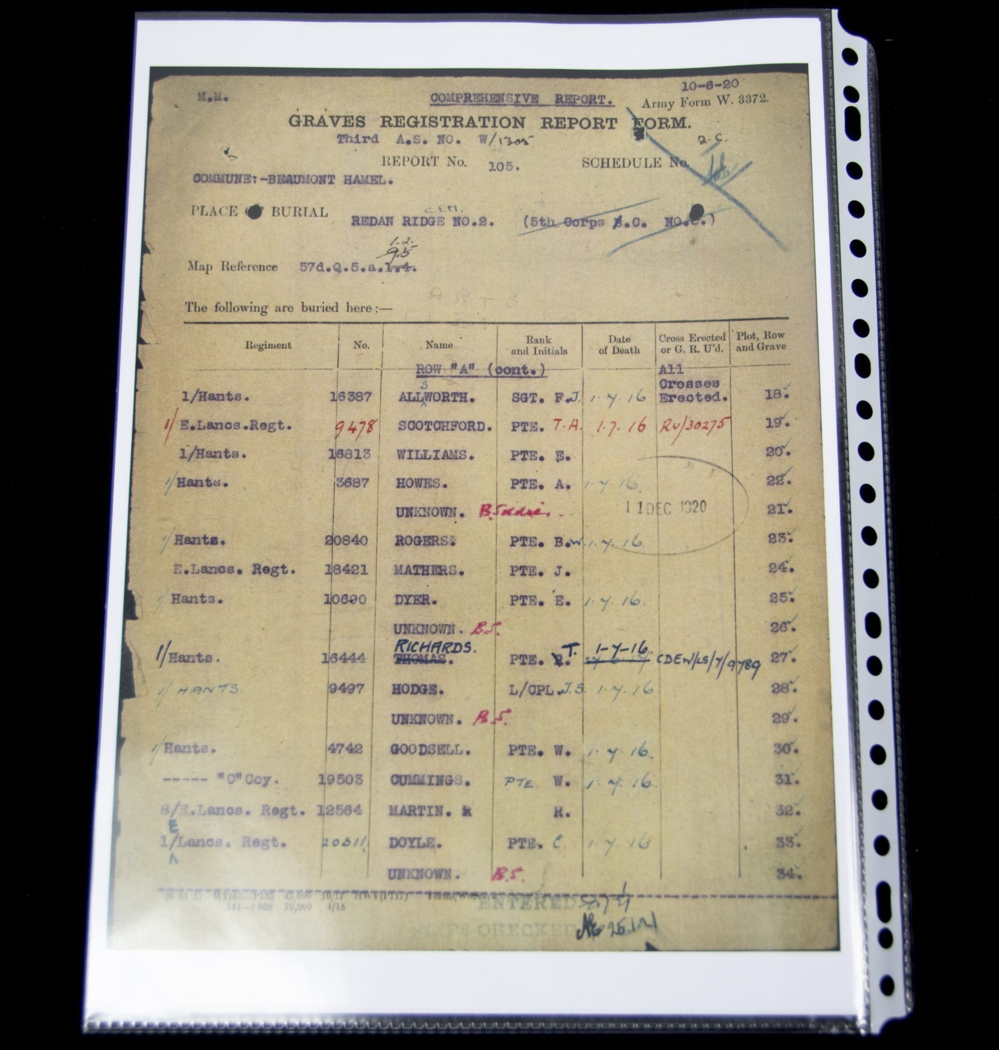 (British Army) First Day of the Somme 1 July 1916 - 1914-15 Star of Private William Arthur Goodsell, 3/4742, 1st Bn., Hampshire Regiment - Image 19