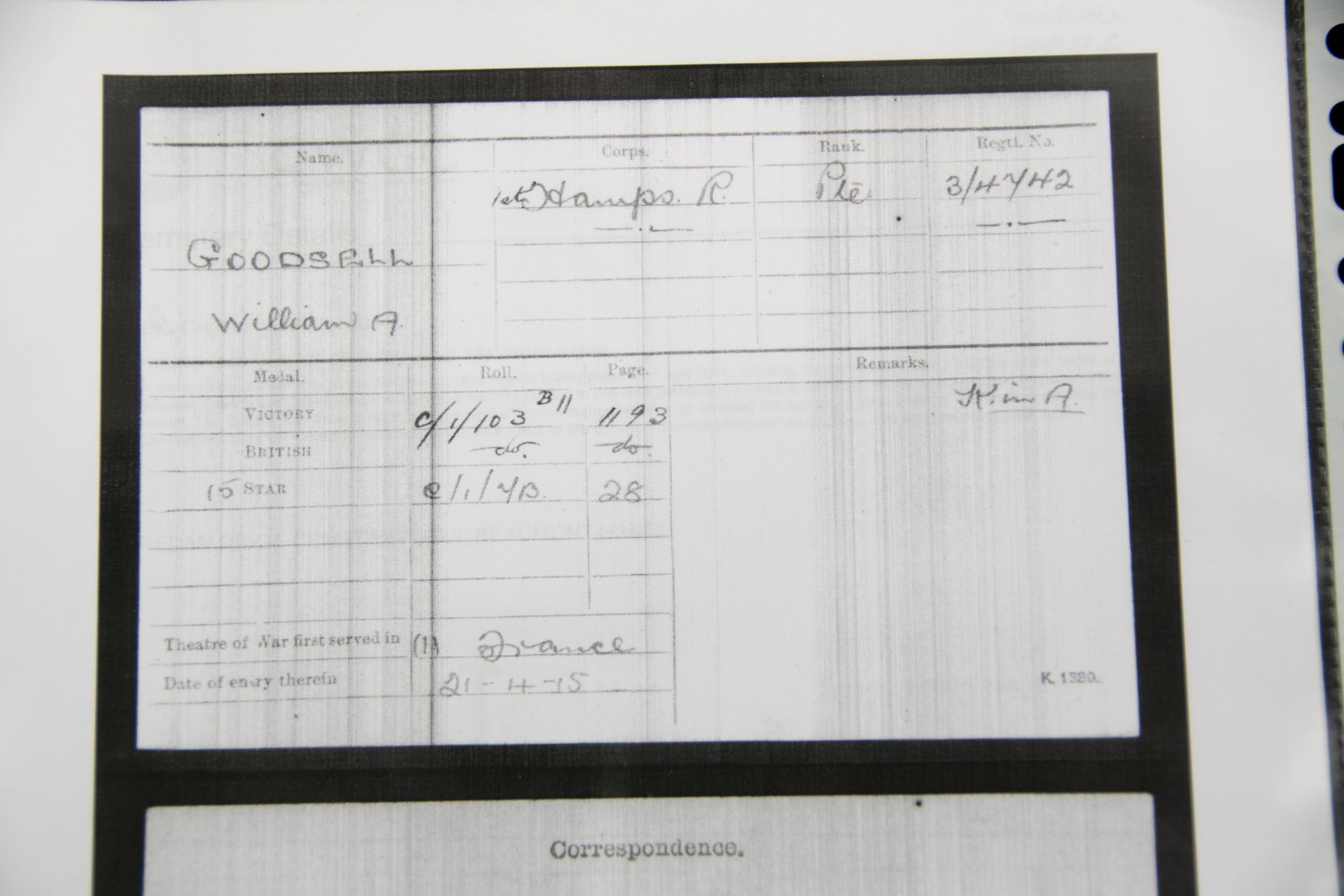 (British Army) First Day of the Somme 1 July 1916 - 1914-15 Star of Private William Arthur Goodsell, 3/4742, 1st Bn., Hampshire Regiment - Image 23