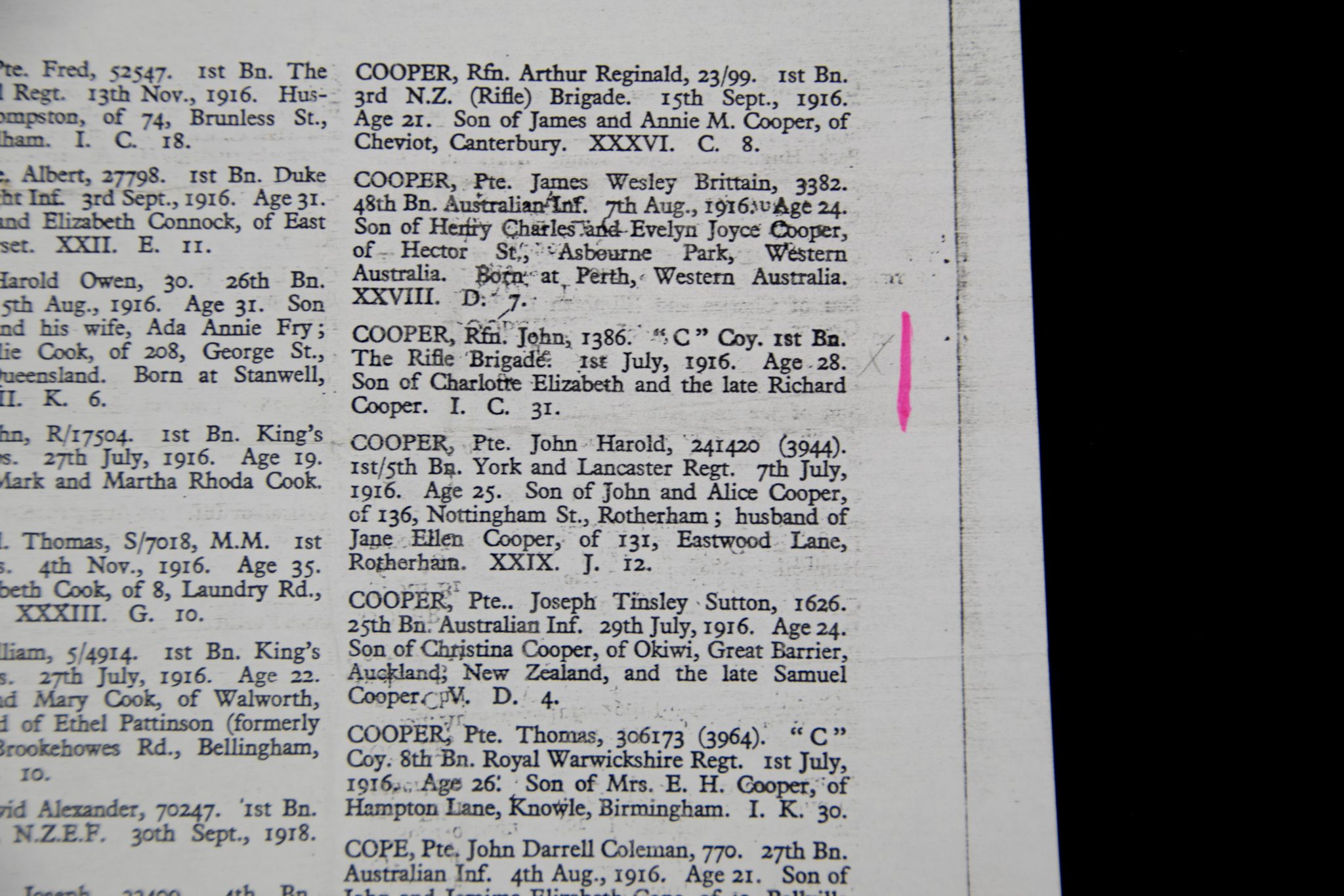 (British Army) First Day of the Somme 1 July 1916 - 1914 Star of Rifleman John Cooper, 1386, "C" Coy. 1st Bn., Rifle Brigade - Image 27