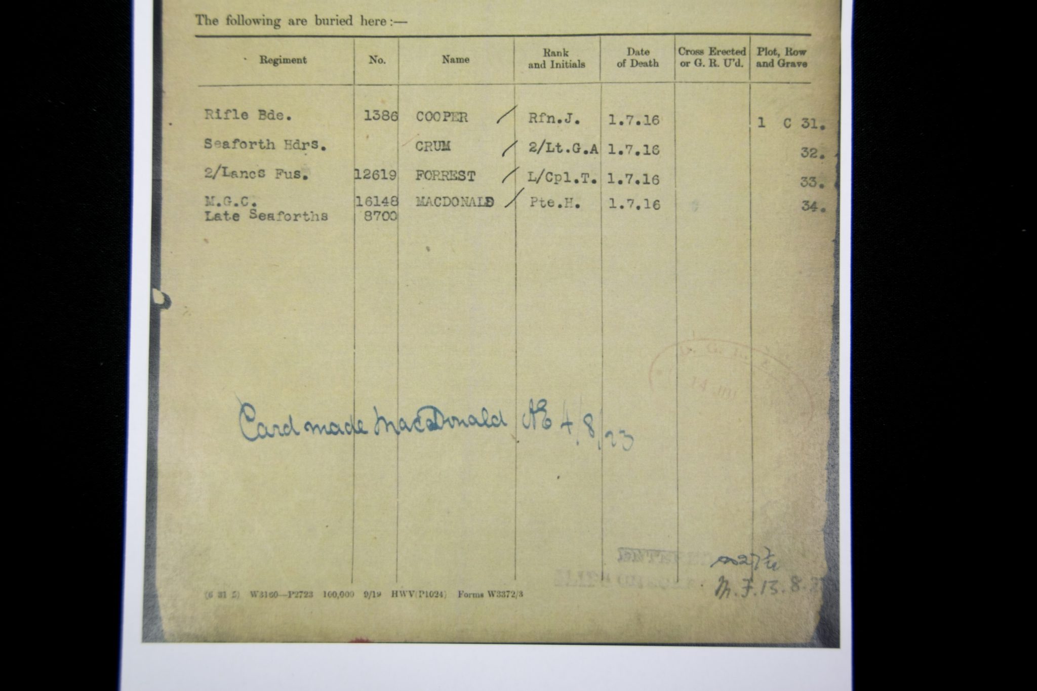 (British Army) First Day of the Somme 1 July 1916 - 1914 Star of Rifleman John Cooper, 1386, "C" Coy. 1st Bn., Rifle Brigade - Image 20