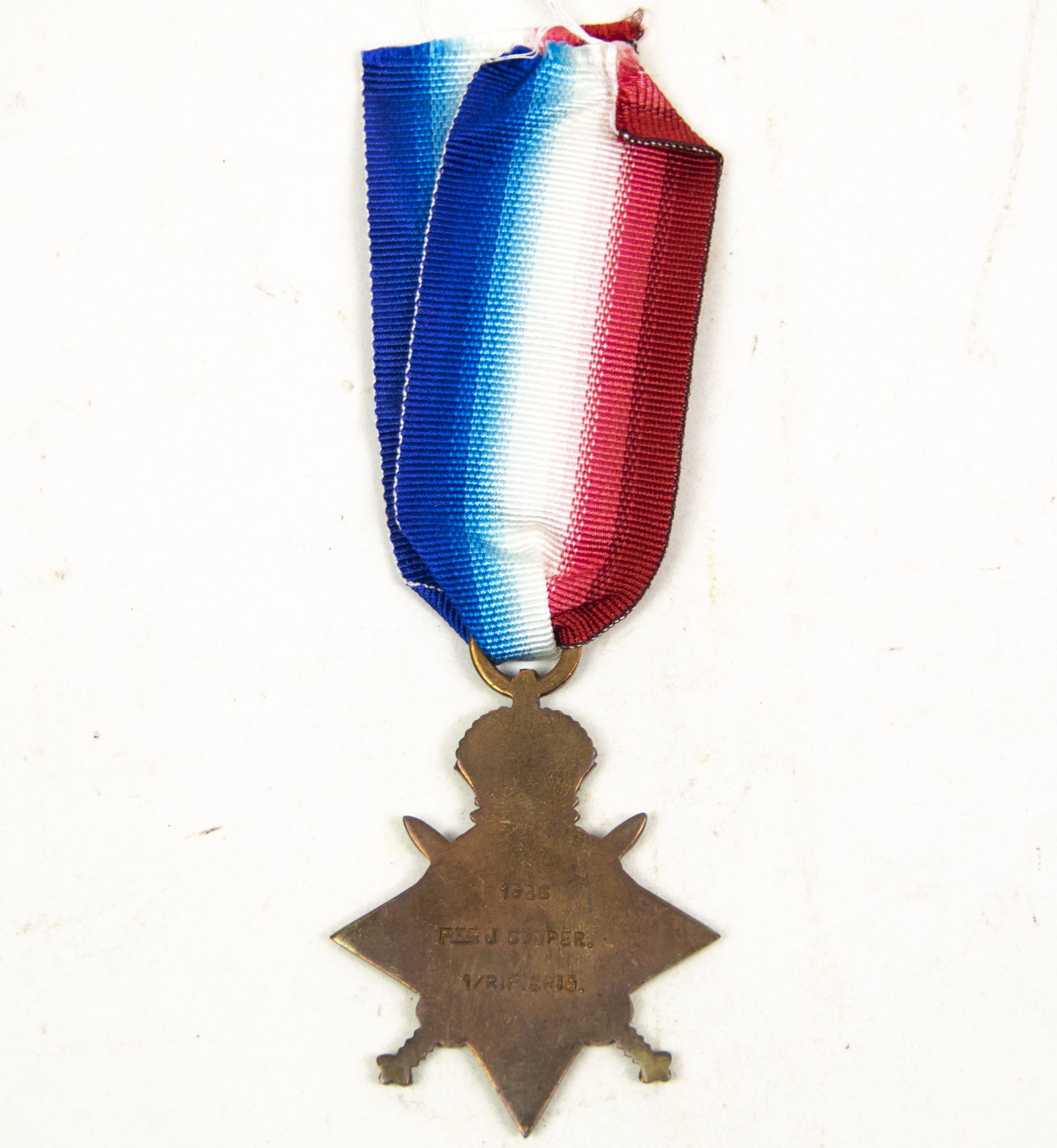 (British Army) First Day of the Somme 1 July 1916 - 1914 Star of Rifleman John Cooper, 1386, "C" Coy. 1st Bn., Rifle Brigade - Image 4