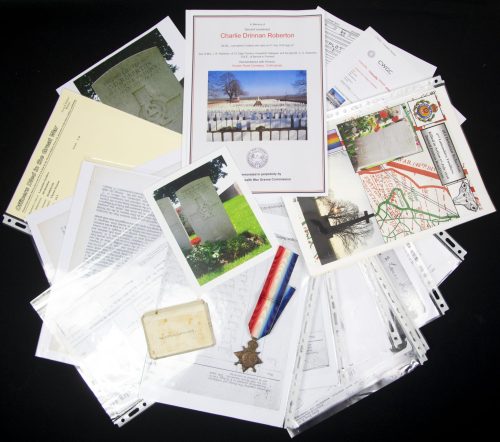 (British Army) First Day of the Somme 1 July 1916 - 1914-15 Star of Second Lieutenant Charlie Drinnan Robertson 4th Bn., Lancashire Fusiliers