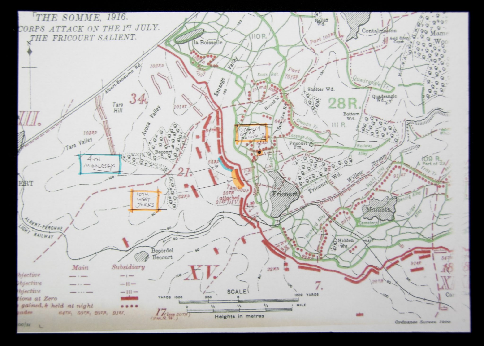(British Army) First Day of the Somme 1 July 1916 - 1914-15 Star of Serjant Stanley Gray, 14107, 10th Bn., Yorkshire Regiment - Image 17