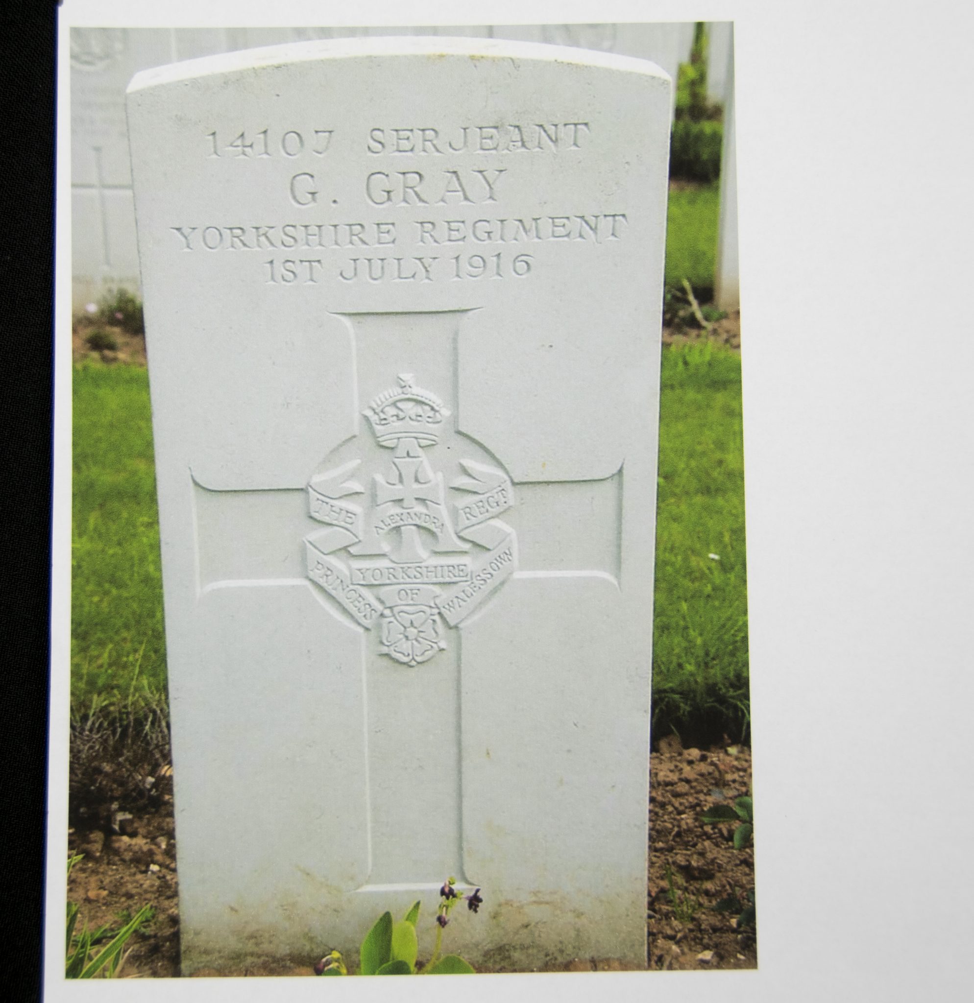 (British Army) First Day of the Somme 1 July 1916 - 1914-15 Star of Serjant Stanley Gray, 14107, 10th Bn., Yorkshire Regiment - Image 21