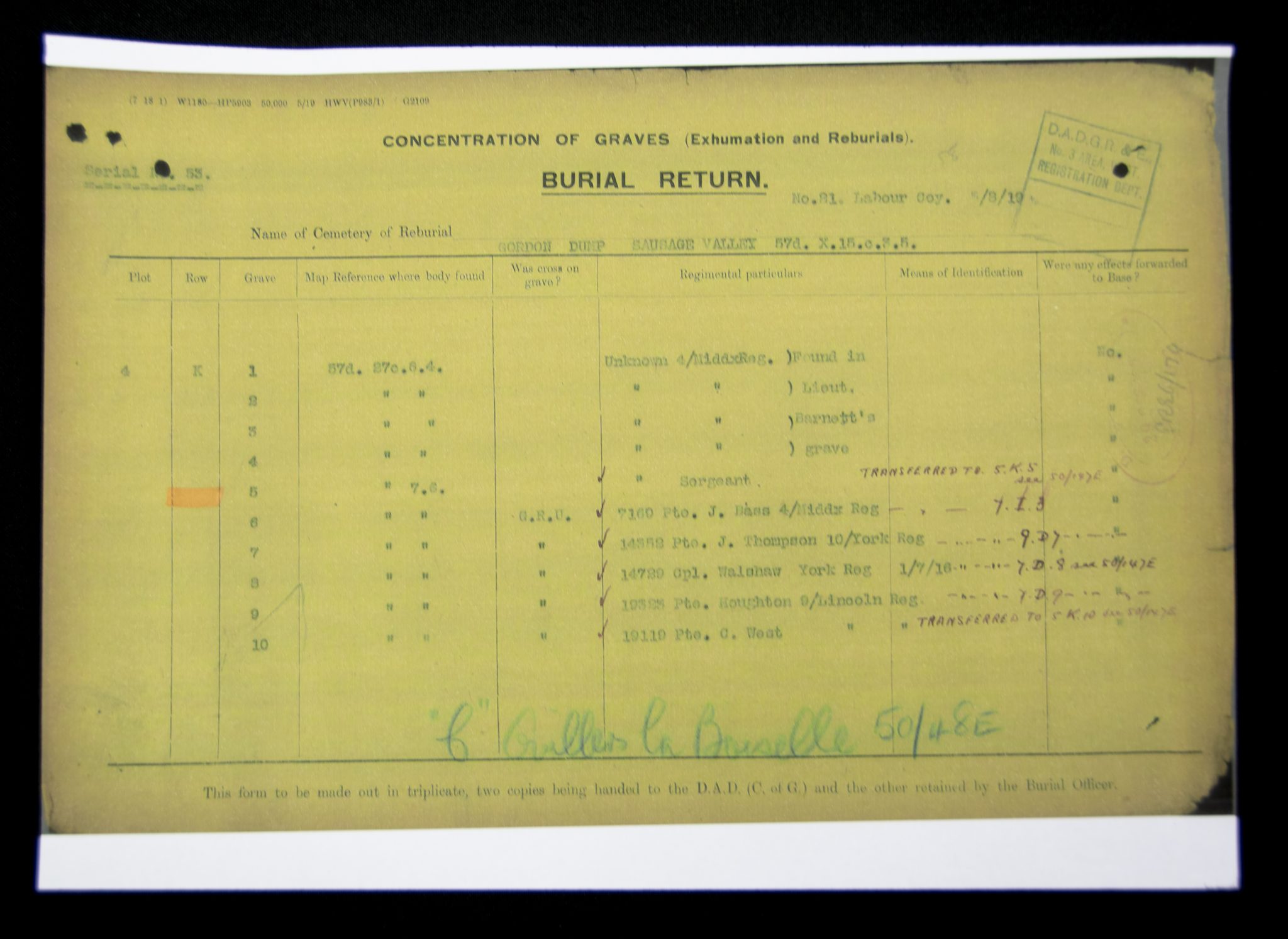 (British Army) First Day of the Somme 1 July 1916 - 1914-15 Star of Serjant Stanley Gray, 14107, 10th Bn., Yorkshire Regiment - Image 24