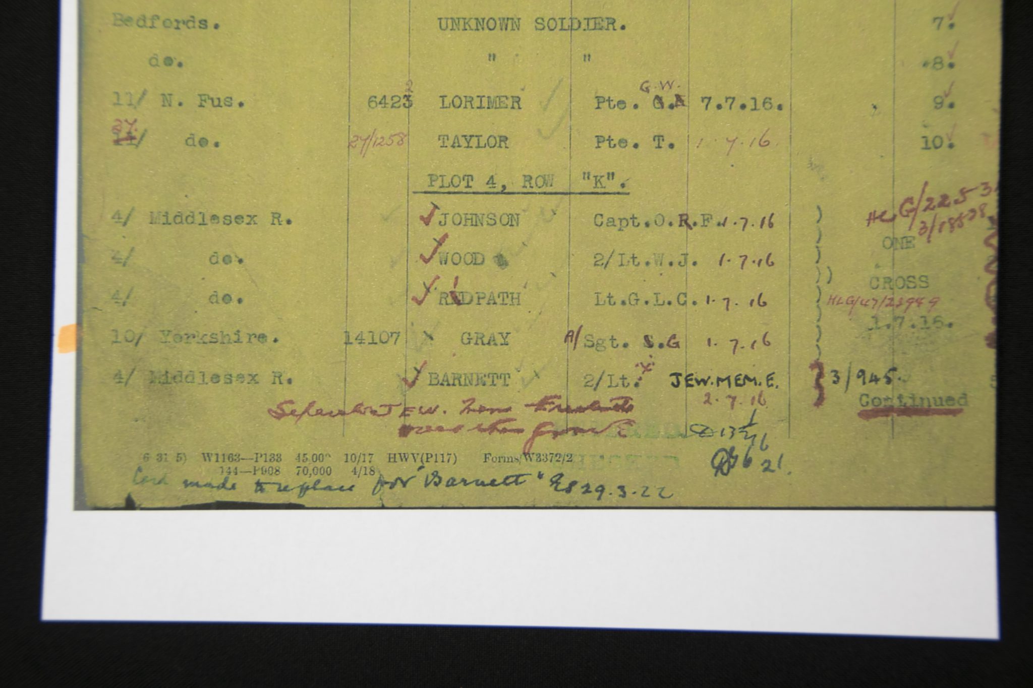 (British Army) First Day of the Somme 1 July 1916 - 1914-15 Star of Serjant Stanley Gray, 14107, 10th Bn., Yorkshire Regiment - Image 27