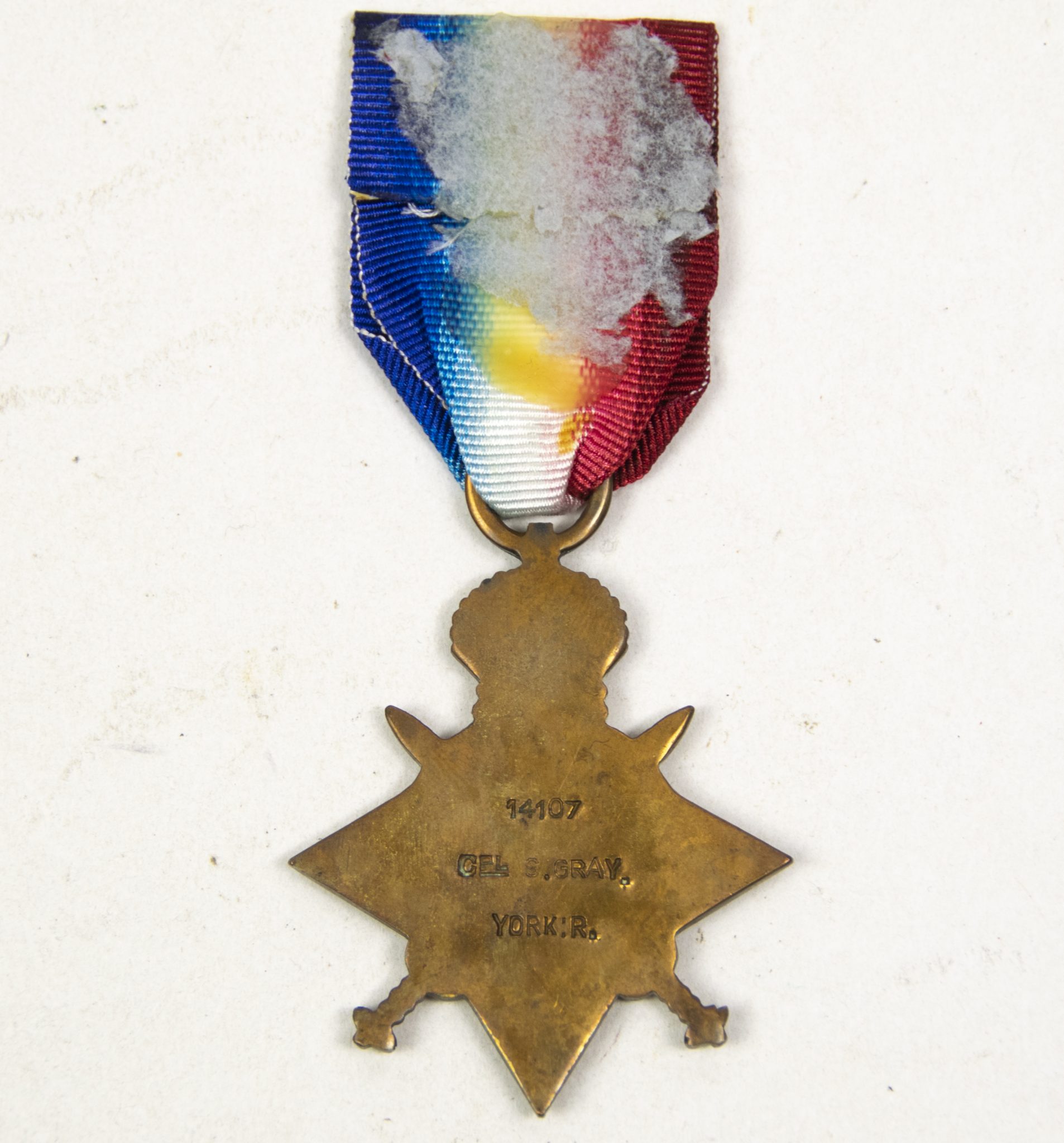 (British Army) First Day of the Somme 1 July 1916 - 1914-15 Star of Serjant Stanley Gray, 14107, 10th Bn., Yorkshire Regiment - Image 4