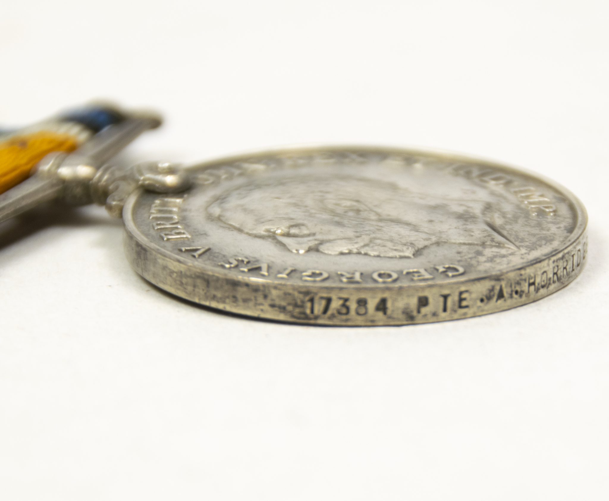 (British Army) First Day of the Somme 1 July 1916 - Brittish War Medal of Private A Horridge, 17384, B Coy. 20th Bn., Manchester Regiment