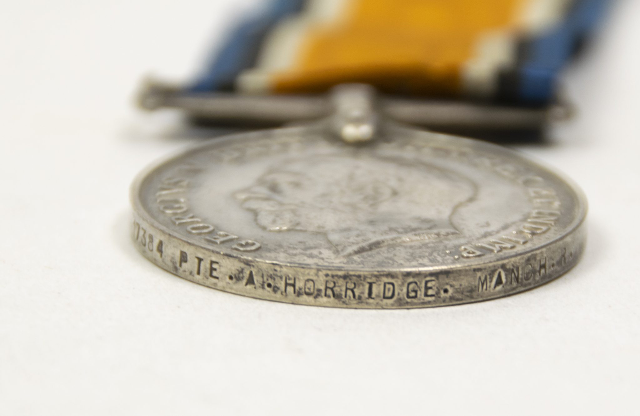 (British Army) First Day of the Somme 1 July 1916 - Brittish War Medal of Private A Horridge, 17384, B Coy. 20th Bn., Manchester Regiment