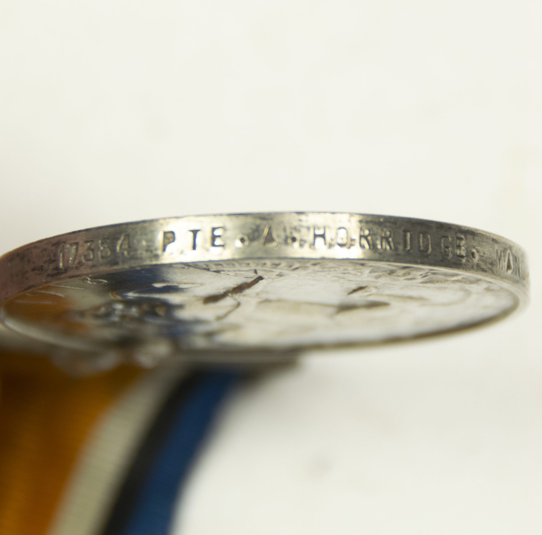 (British Army) First Day of the Somme 1 July 1916 - Brittish War Medal of Private A Horridge, 17384, B Coy. 20th Bn., Manchester Regiment