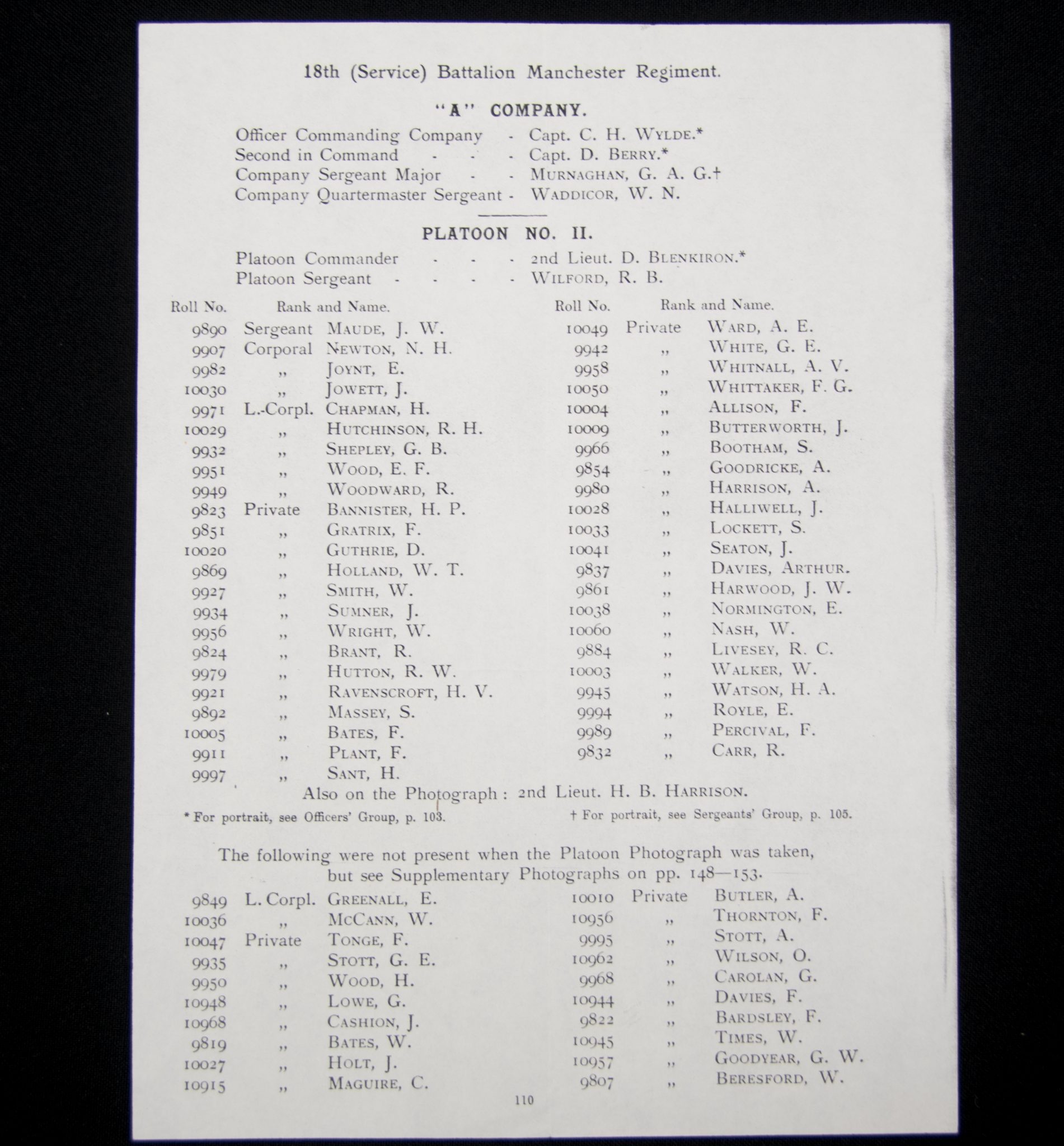(British Army) First Day of the Somme 1 July 1916 - Brittish War Medal of Private Harold Parkinson Bannister, 9823, 18th Bn., Manchester Regiment - Image 13