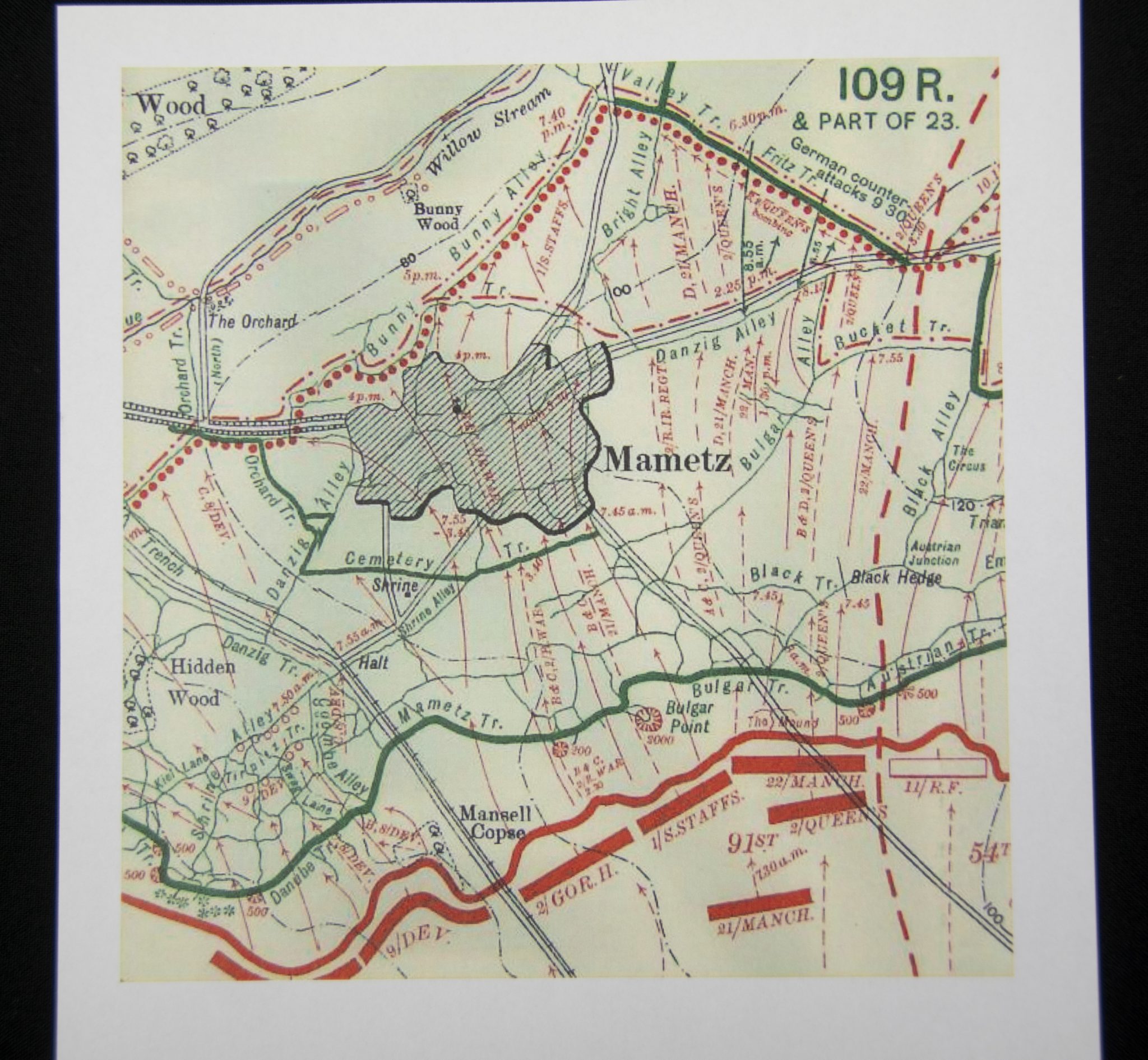 (British Army) First Day of the Somme 1 July 1916 - Memorial plaque of Corporal Henry Rossbottom, 20829, 22nd Bn., Manchester Regiment - Image 13