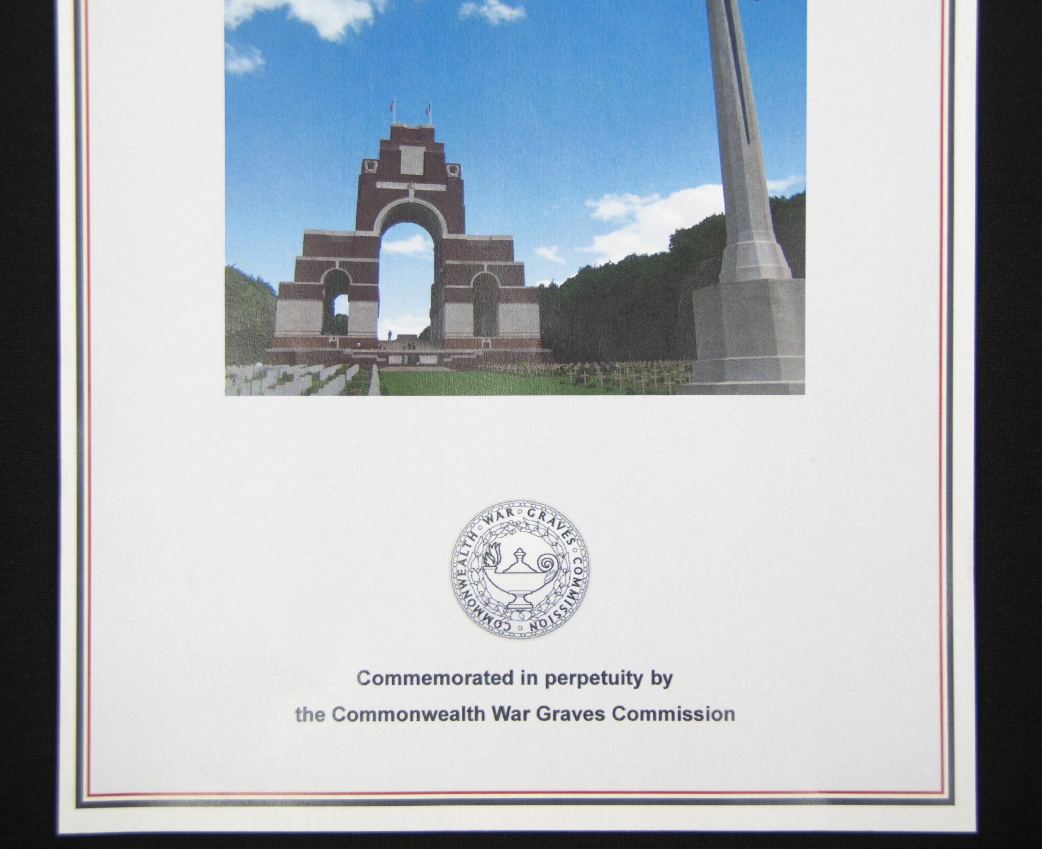 (British Army) First Day of the Somme 1 July 1916 - Memorial plaque of Privat Charles Alex Barratt, 18698, 15th Bn., Royal Scots - Image 8