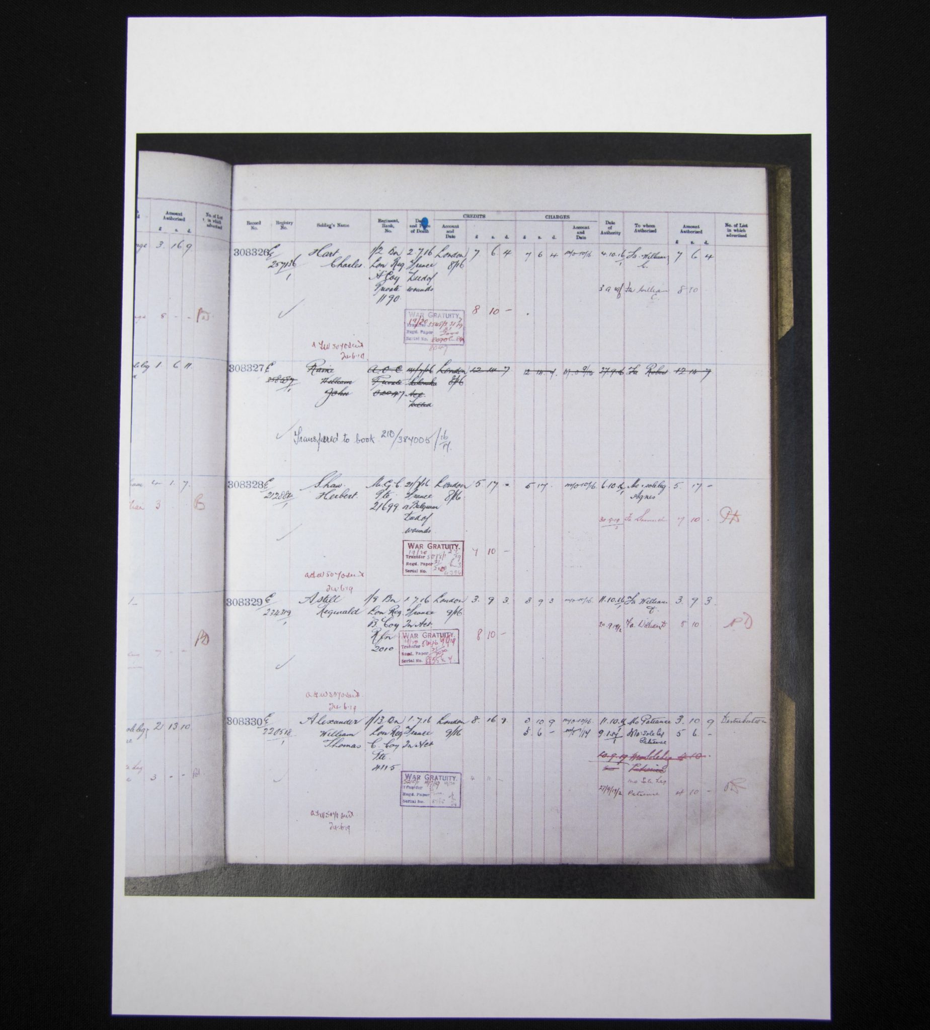 (British Army) First Day of the Somme 1 July 1916 - Memorial plaque of Private Thomas William Alexander, 4115, 1st13th Kensington Bn., London Regiment