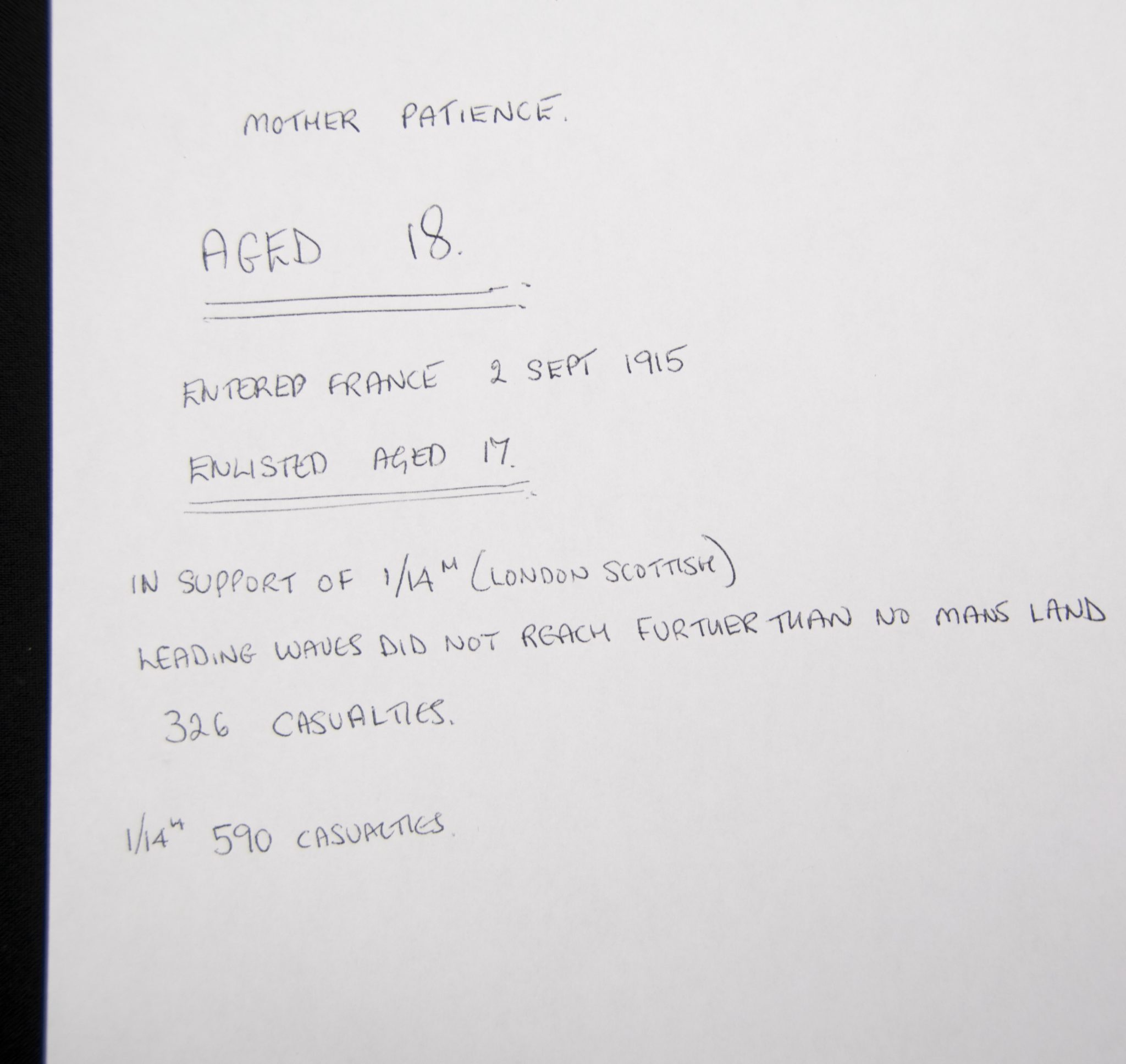 (British Army) First Day of the Somme 1 July 1916 - Memorial plaque of Private Thomas William Alexander, 4115, 1st13th Kensington Bn., London Regiment