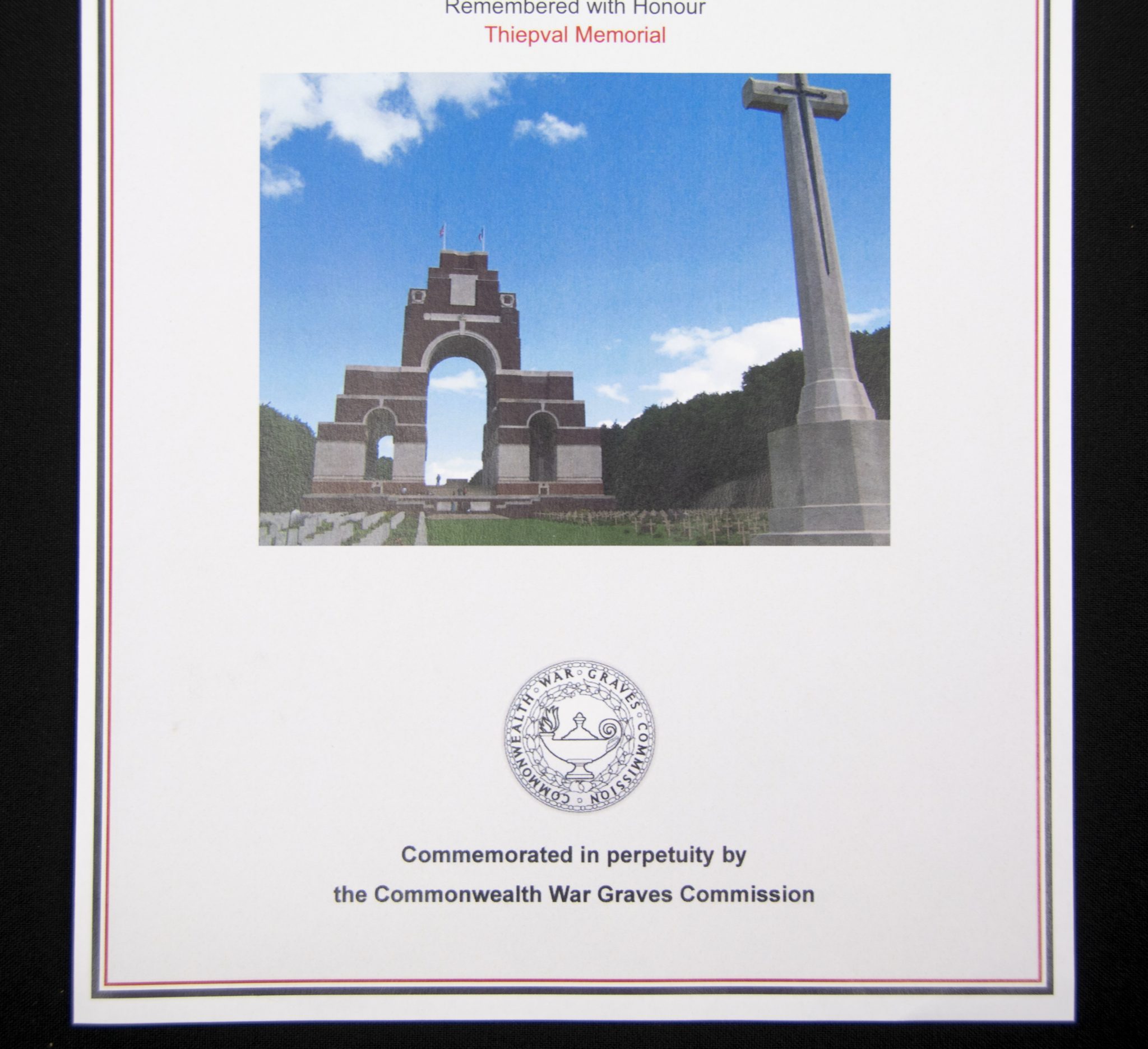 (British Army) First Day of the Somme 1 July 1916 - Memorial plaque of Private Thomas William Alexander, 4115, 1st13th Kensington Bn., London Regiment