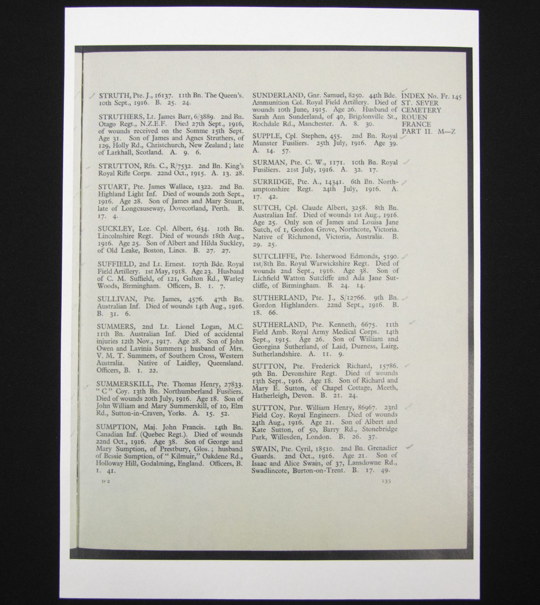 (British Army) First Day of the Somme 1 July 1916 - Memorial plaques of The Sutherland Brothers, 7257 + 6675 - RARE - Image 16