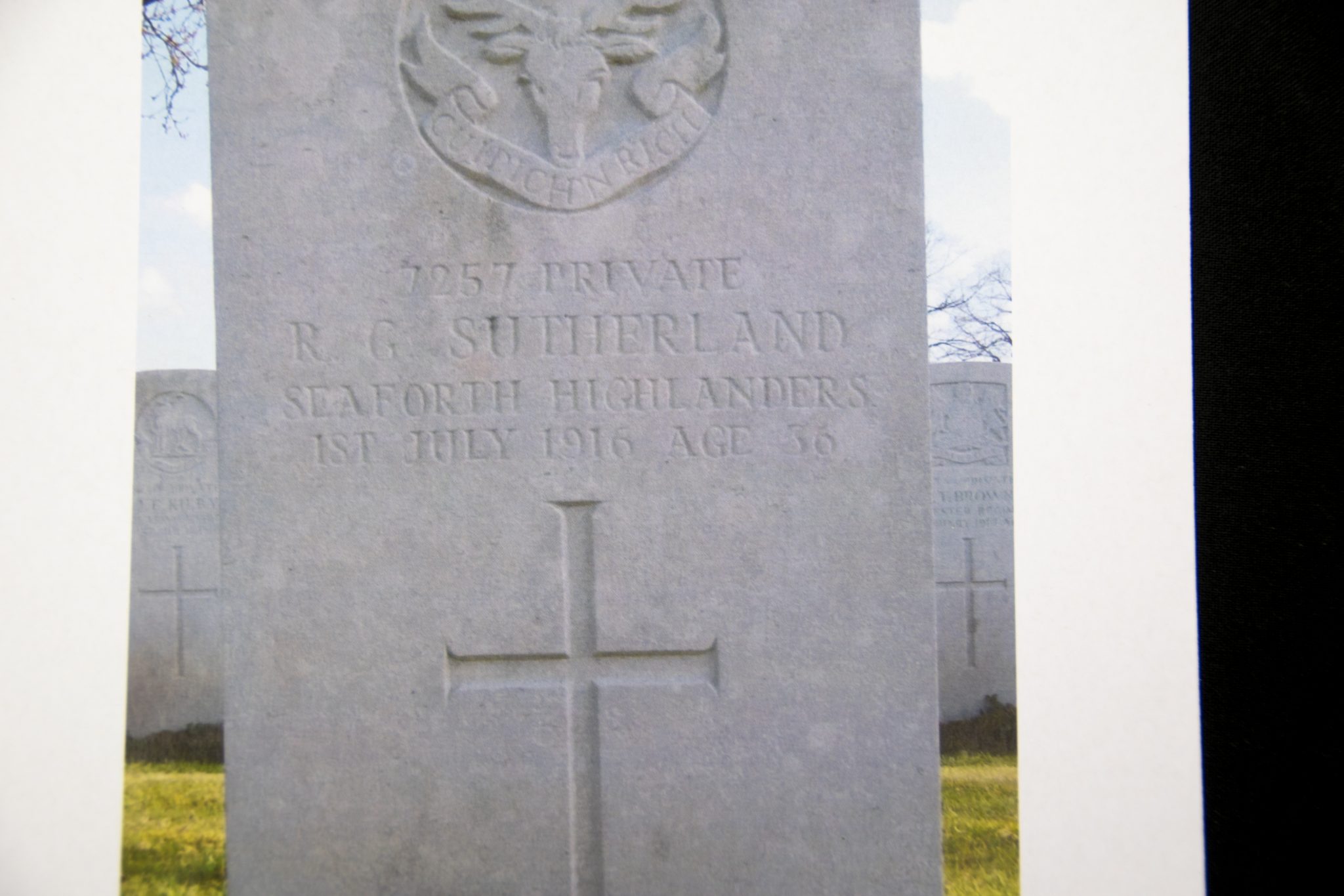 (British Army) First Day of the Somme 1 July 1916 - Memorial plaques of The Sutherland Brothers, 7257 + 6675 - RARE - Image 31