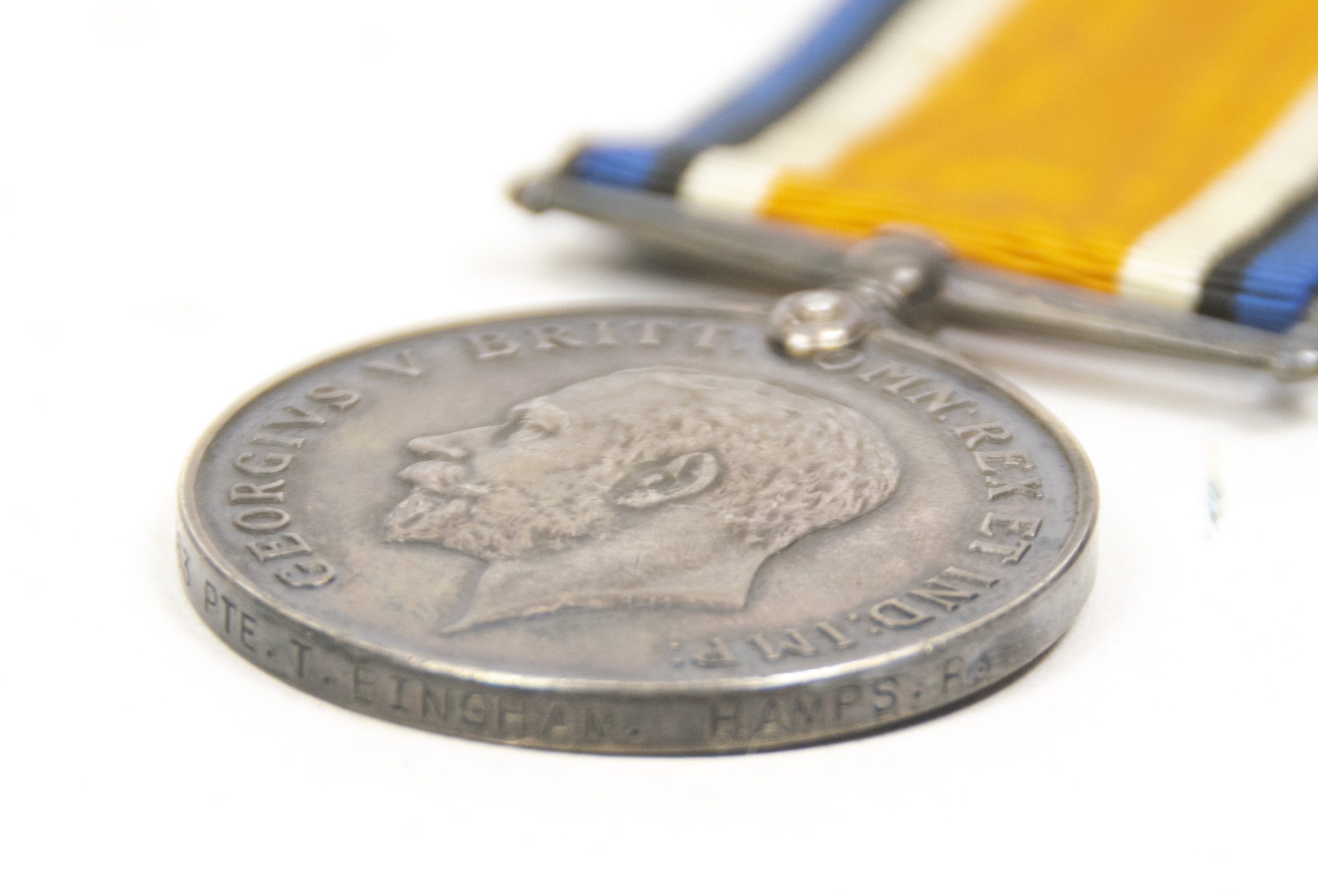 (British Army) First Day of the Somme 1 July 1916 - Victory medal + Brittish War Medal of Private Thomas Bingham, 16363, 1st Bn., Hampshire Regiment - Image 13