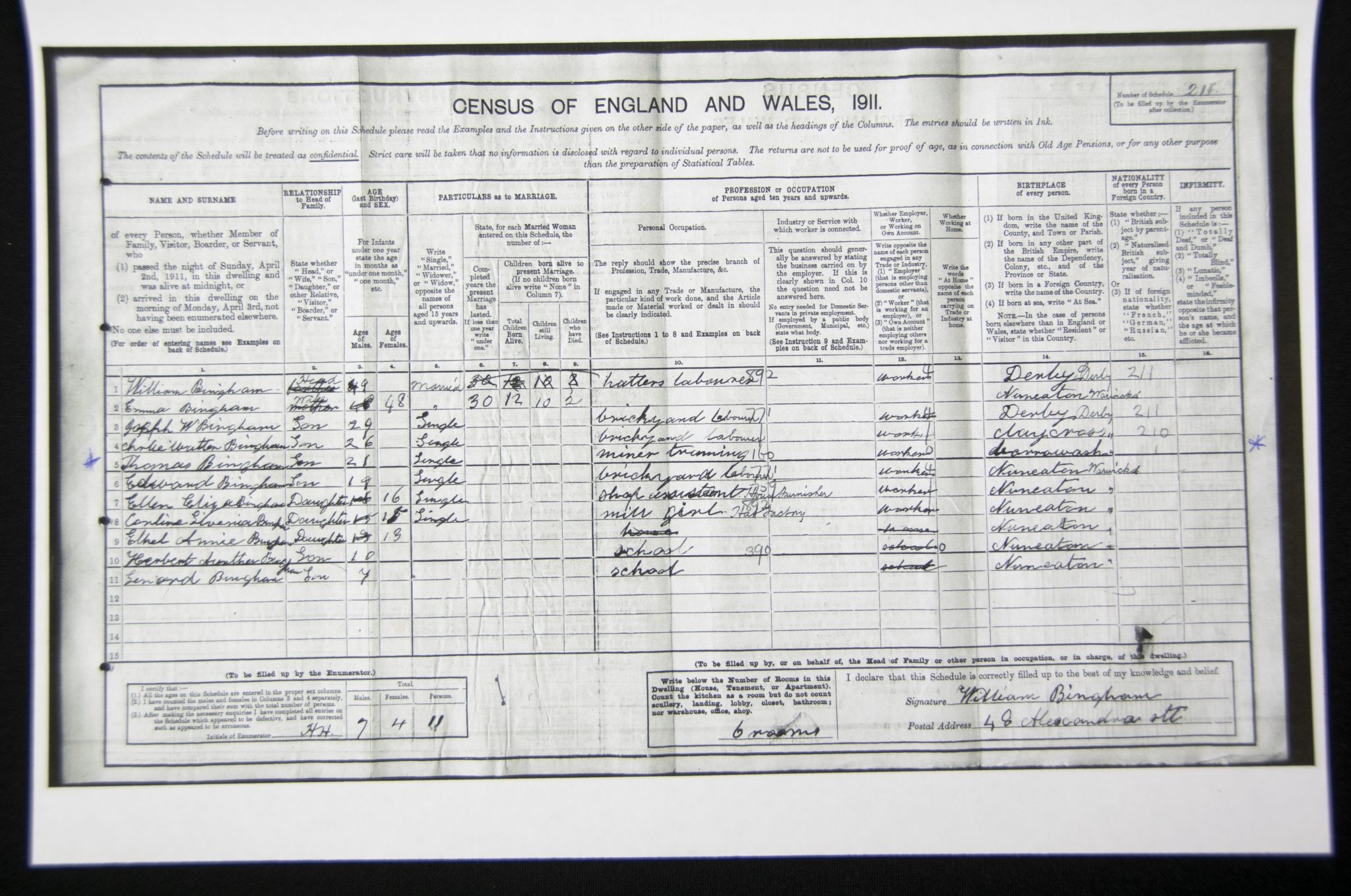 (British Army) First Day of the Somme 1 July 1916 - Victory medal + Brittish War Medal of Private Thomas Bingham, 16363, 1st Bn., Hampshire Regiment - Image 24