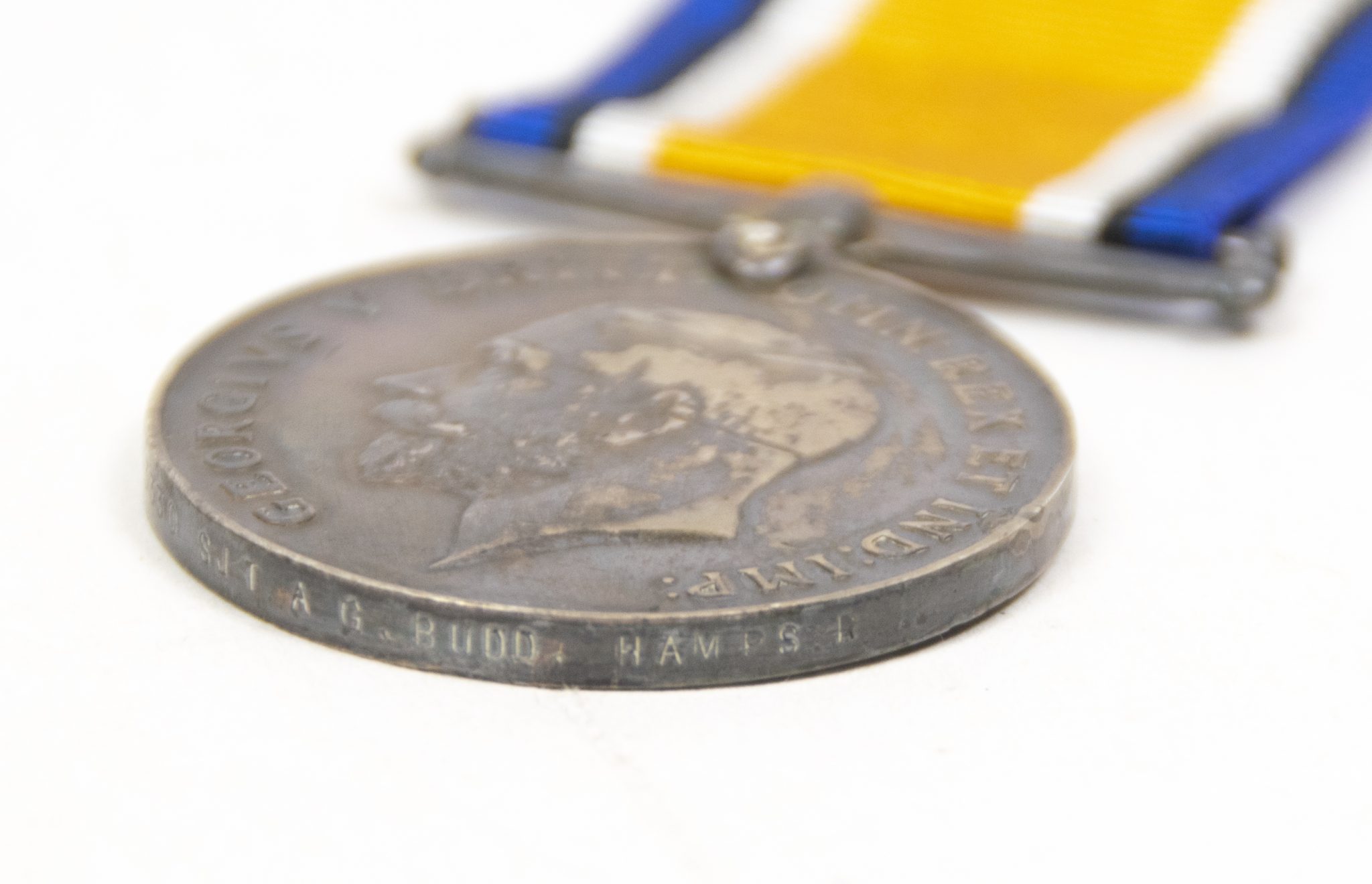 (British Army) First Day of the Somme 1 July 1916 - Victory medal + Brittish War Medal of Serjeant Albert Budd, 3/3330, 1st Bn., Hampshire Regiment - Image 14