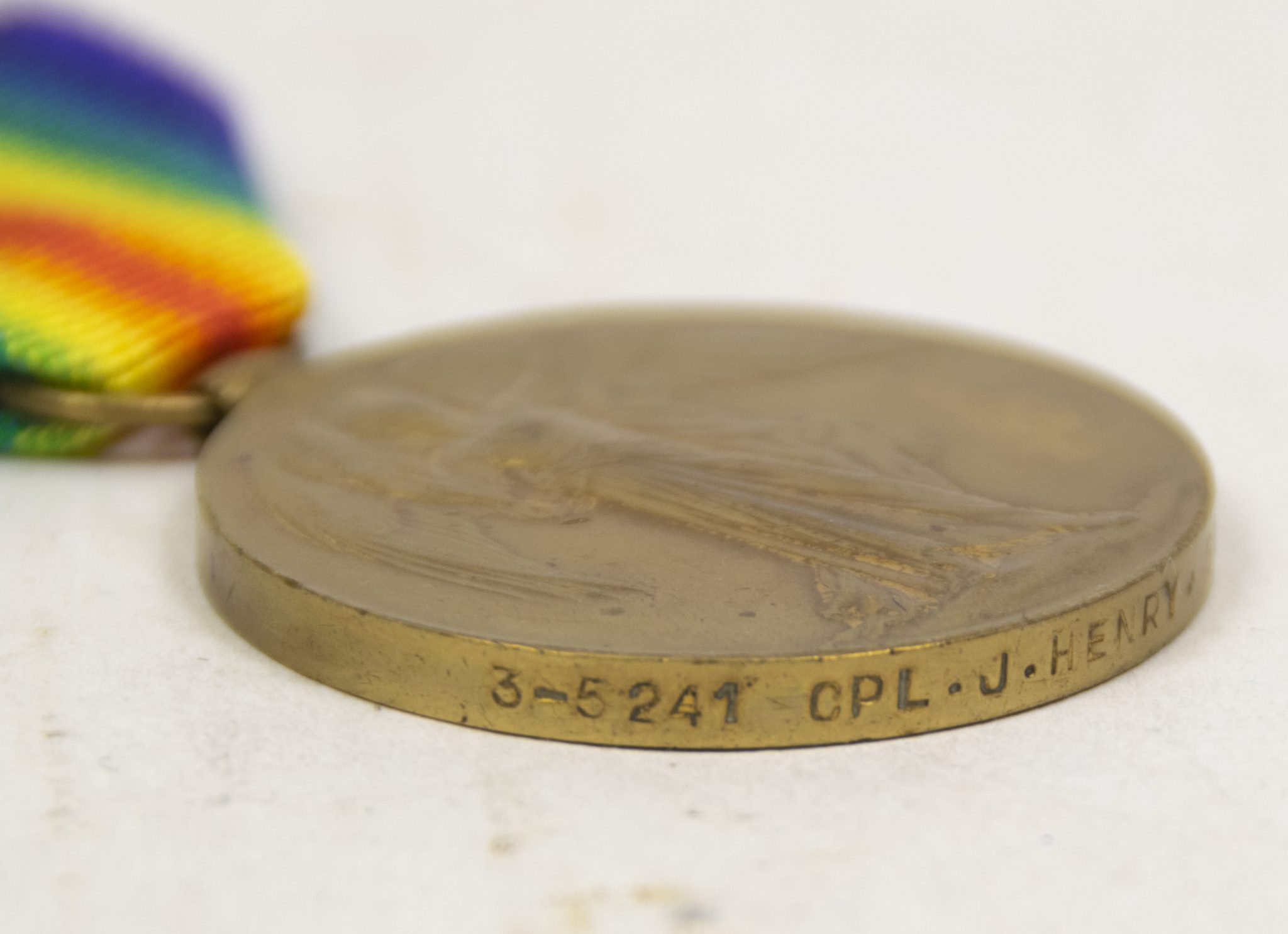 (British Army) First Day of the Somme 1 July 1916 - Victory medal of Corporal John Henry, 3/5421, 2nd Bn., Gordon Highlanders - Image 6