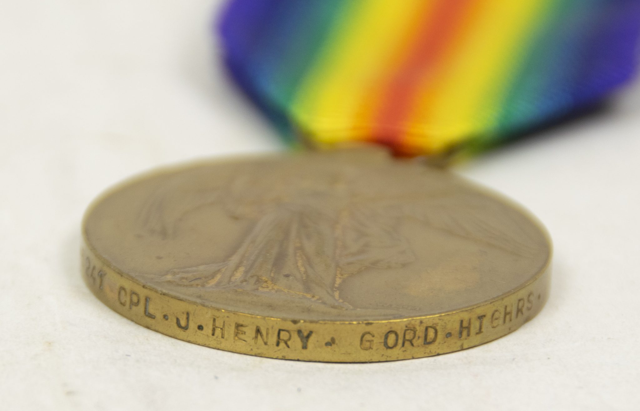 (British Army) First Day of the Somme 1 July 1916 - Victory medal of Corporal John Henry, 3/5421, 2nd Bn., Gordon Highlanders - Image 7