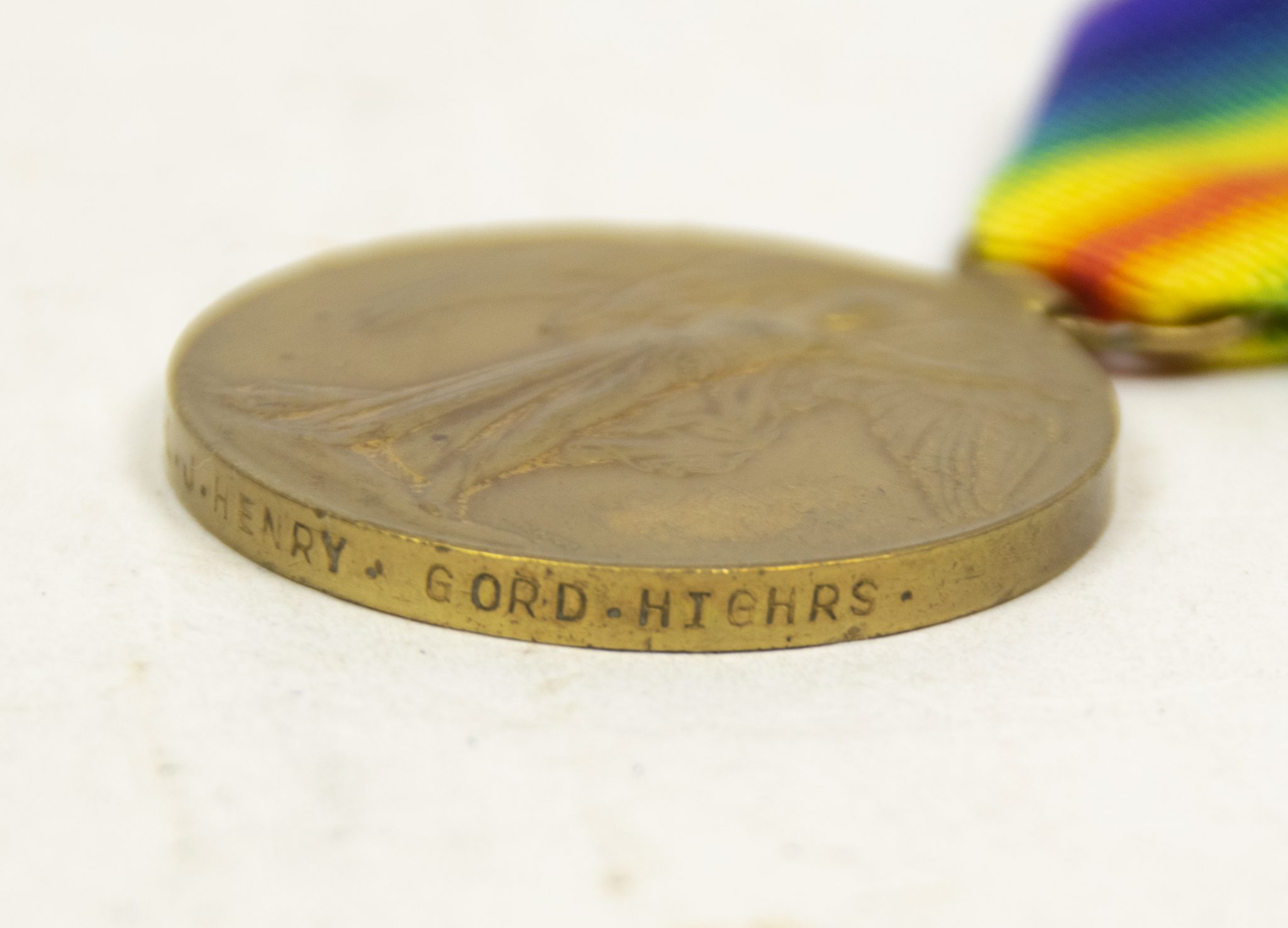 (British Army) First Day of the Somme 1 July 1916 - Victory medal of Corporal John Henry, 3/5421, 2nd Bn., Gordon Highlanders - Image 8