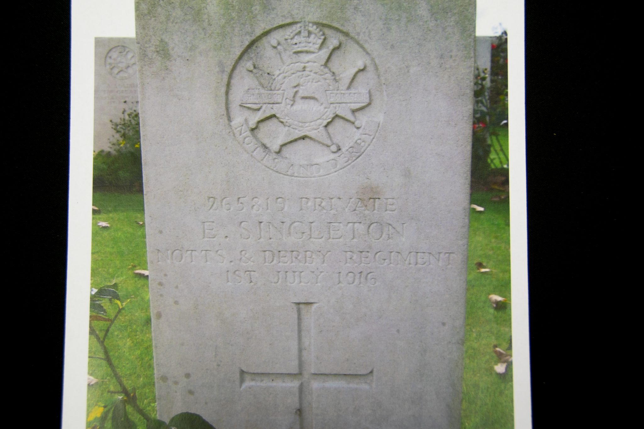 (British Army) First Day of the Somme 1 July 1916 - Victory medal of Private Edwin Singleton, 265819, 1st/7th Bn., Sherwood Foresters - Image 17