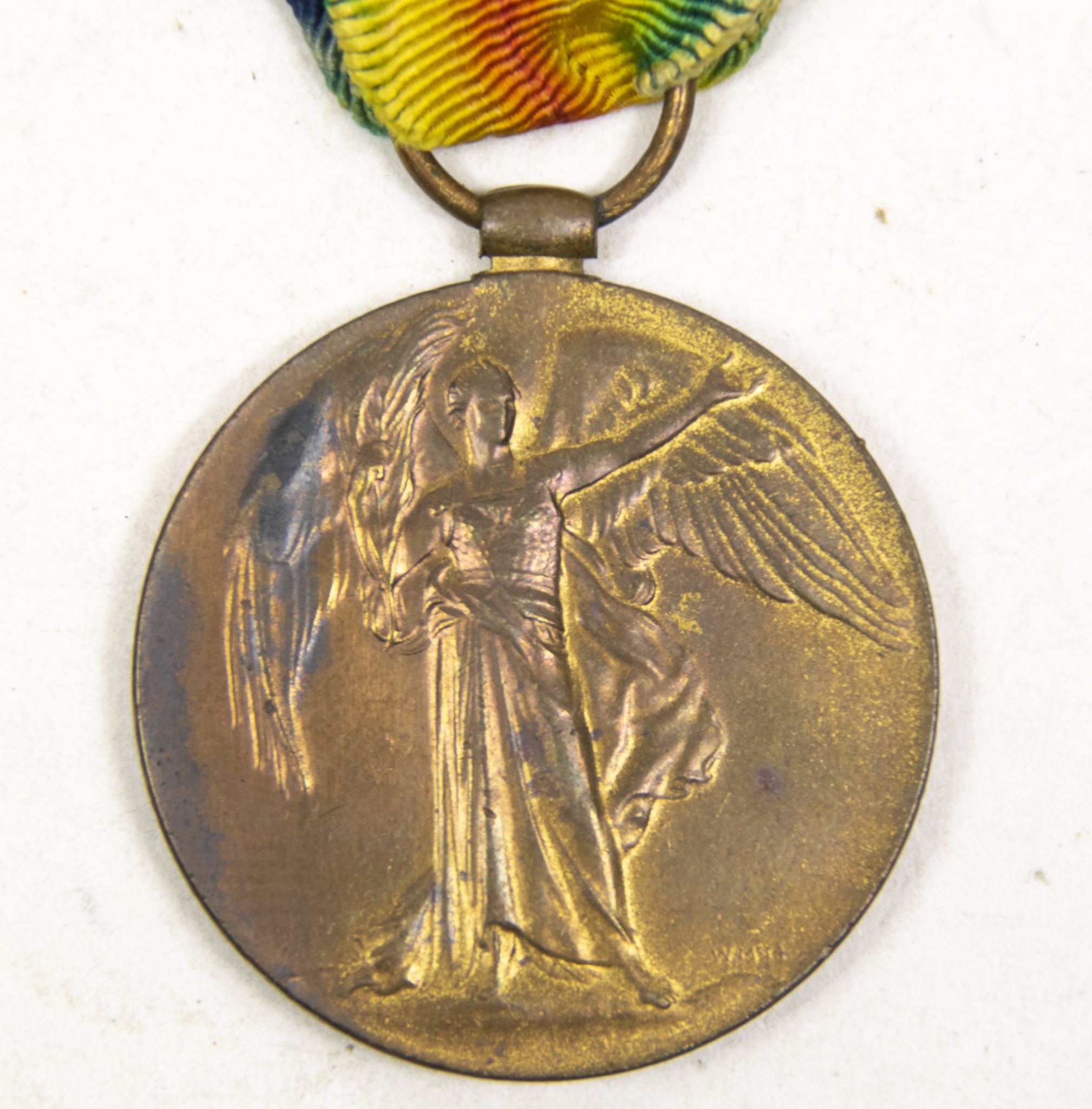 (British Army) First Day of the Somme 1 July 1916 - Victory medal of Private Edwin Singleton, 265819, 1st/7th Bn., Sherwood Foresters - Image 4