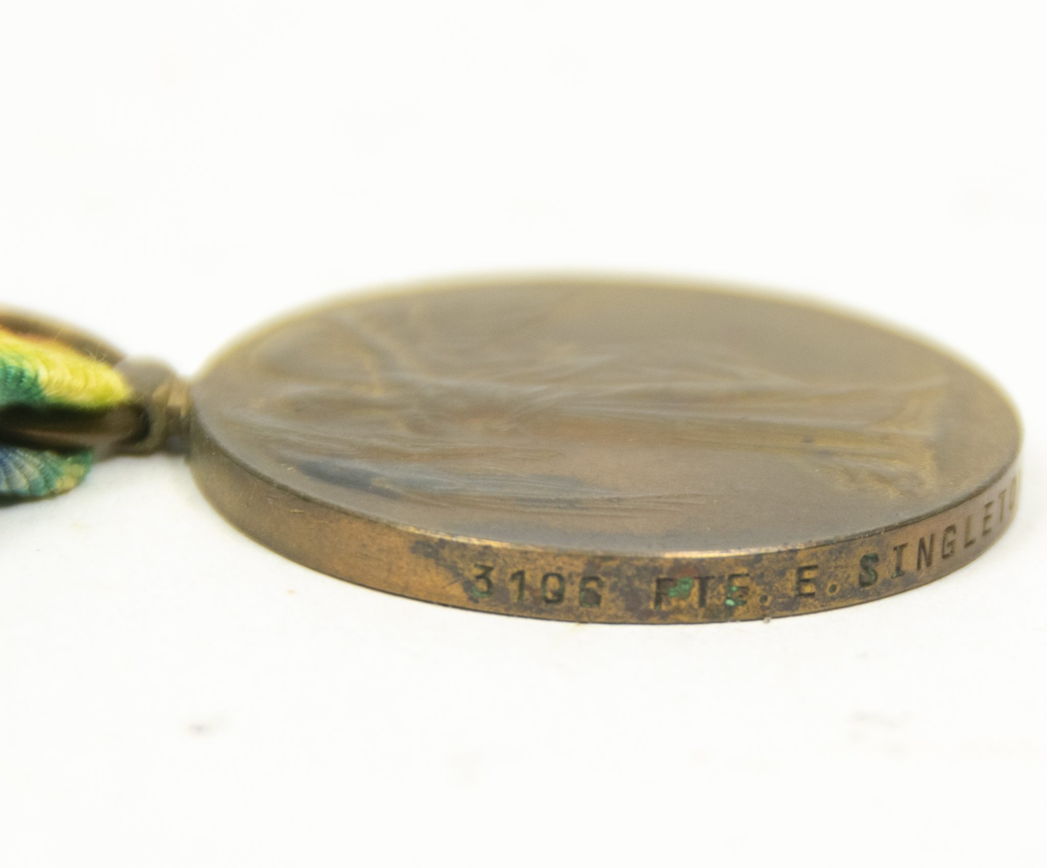 (British Army) First Day of the Somme 1 July 1916 - Victory medal of Private Edwin Singleton, 265819, 1st/7th Bn., Sherwood Foresters - Image 7