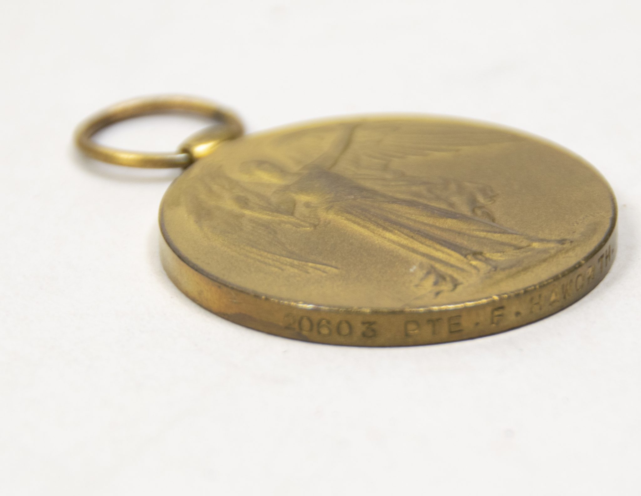 (British Army) First Day of the Somme 1 July 1916 - Victory medal of Private F. Haworth, 20603, 1st Bn., Border Regiment - Image 14