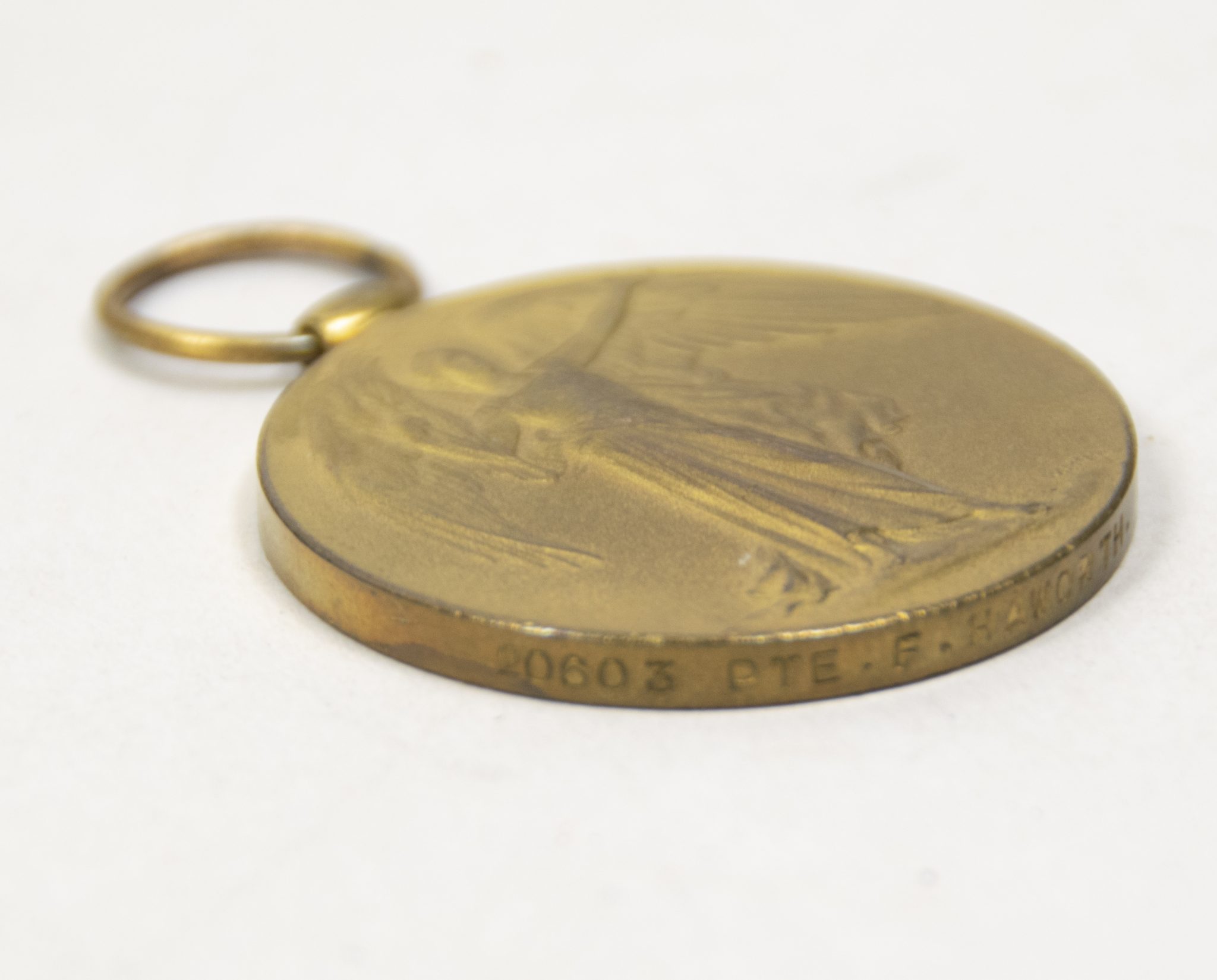 (British Army) First Day of the Somme 1 July 1916 - Victory medal of Private F. Haworth, 20603, 1st Bn., Border Regiment - Image 15