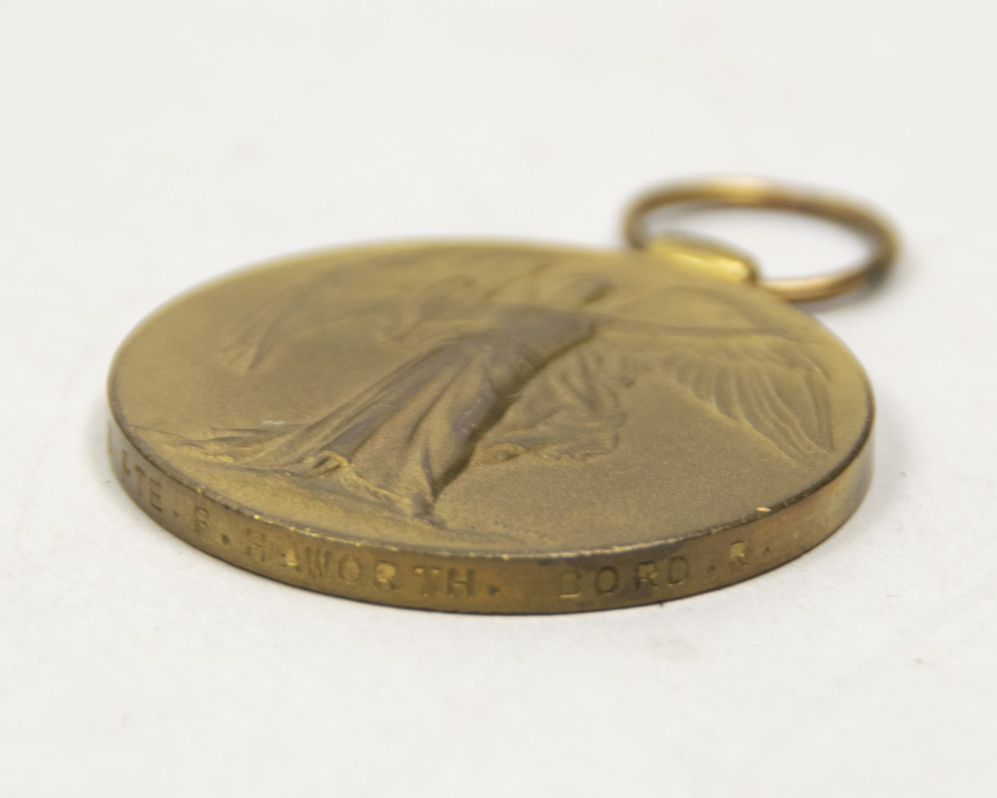 (British Army) First Day of the Somme 1 July 1916 - Victory medal of Private F. Haworth, 20603, 1st Bn., Border Regiment - Image 17