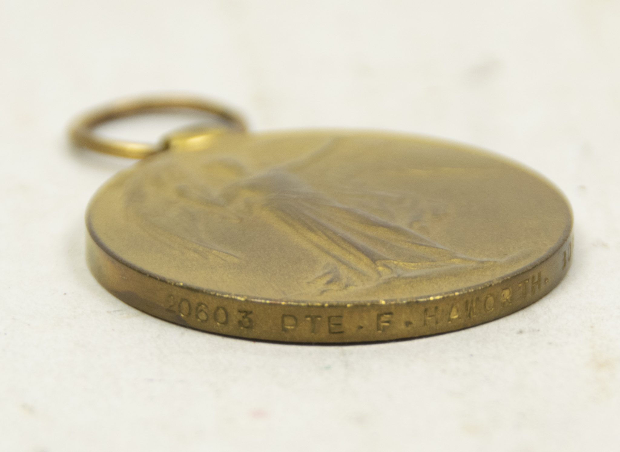 (British Army) First Day of the Somme 1 July 1916 - Victory medal of Private F. Haworth, 20603, 1st Bn., Border Regiment - Image 19