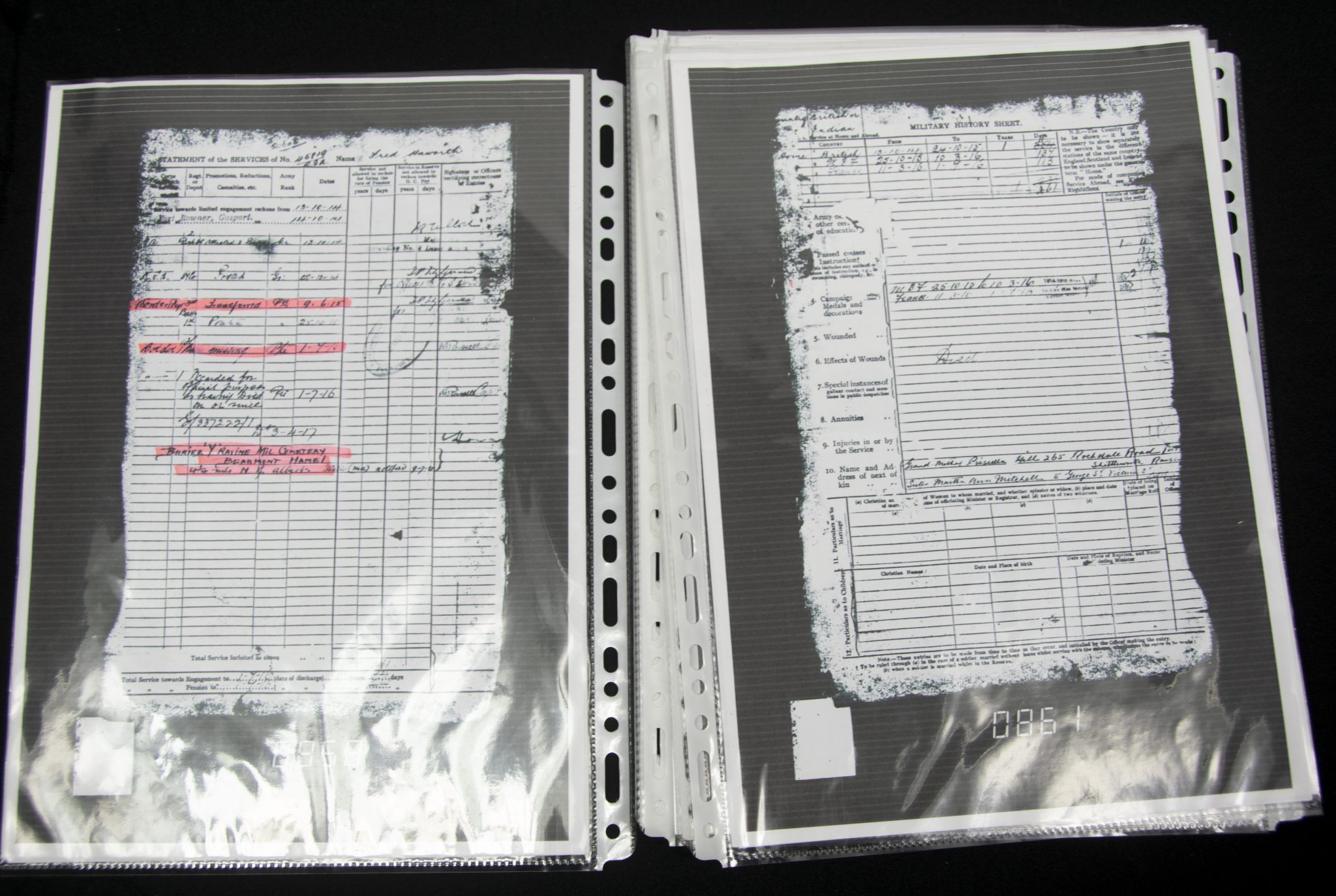 (British Army) First Day of the Somme 1 July 1916 - Victory medal of Private F. Haworth, 20603, 1st Bn., Border Regiment - Image 46