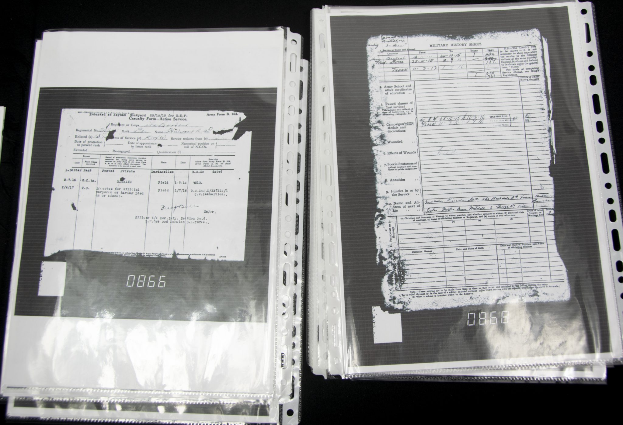 (British Army) First Day of the Somme 1 July 1916 - Victory medal of Private F. Haworth, 20603, 1st Bn., Border Regiment - Image 48