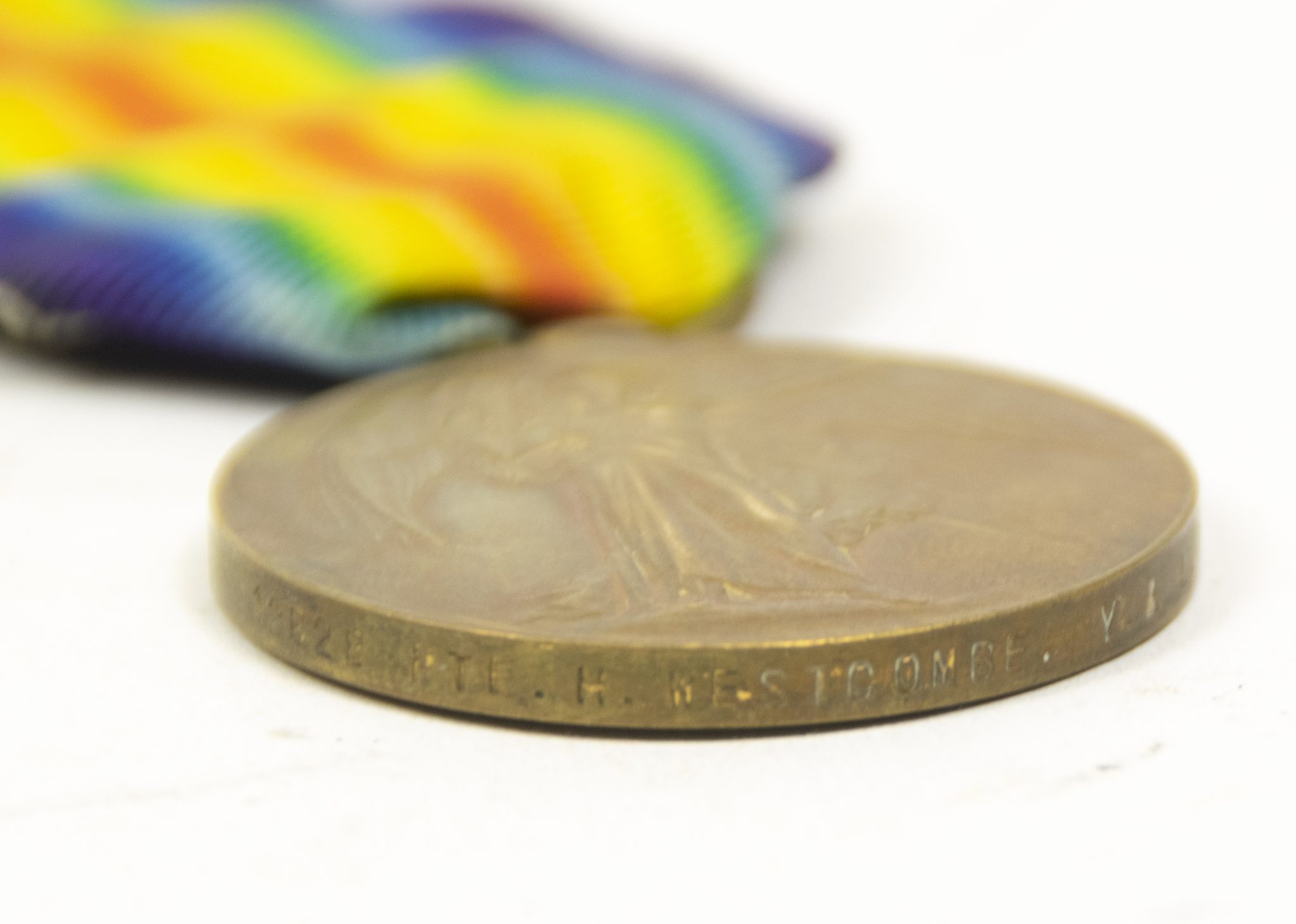 (British Army) First Day of the Somme 1 July 1916 - Victory medal of Private Harry Westcombe, 12628, 8th Bn., York and lancaster Regiment - Image 13