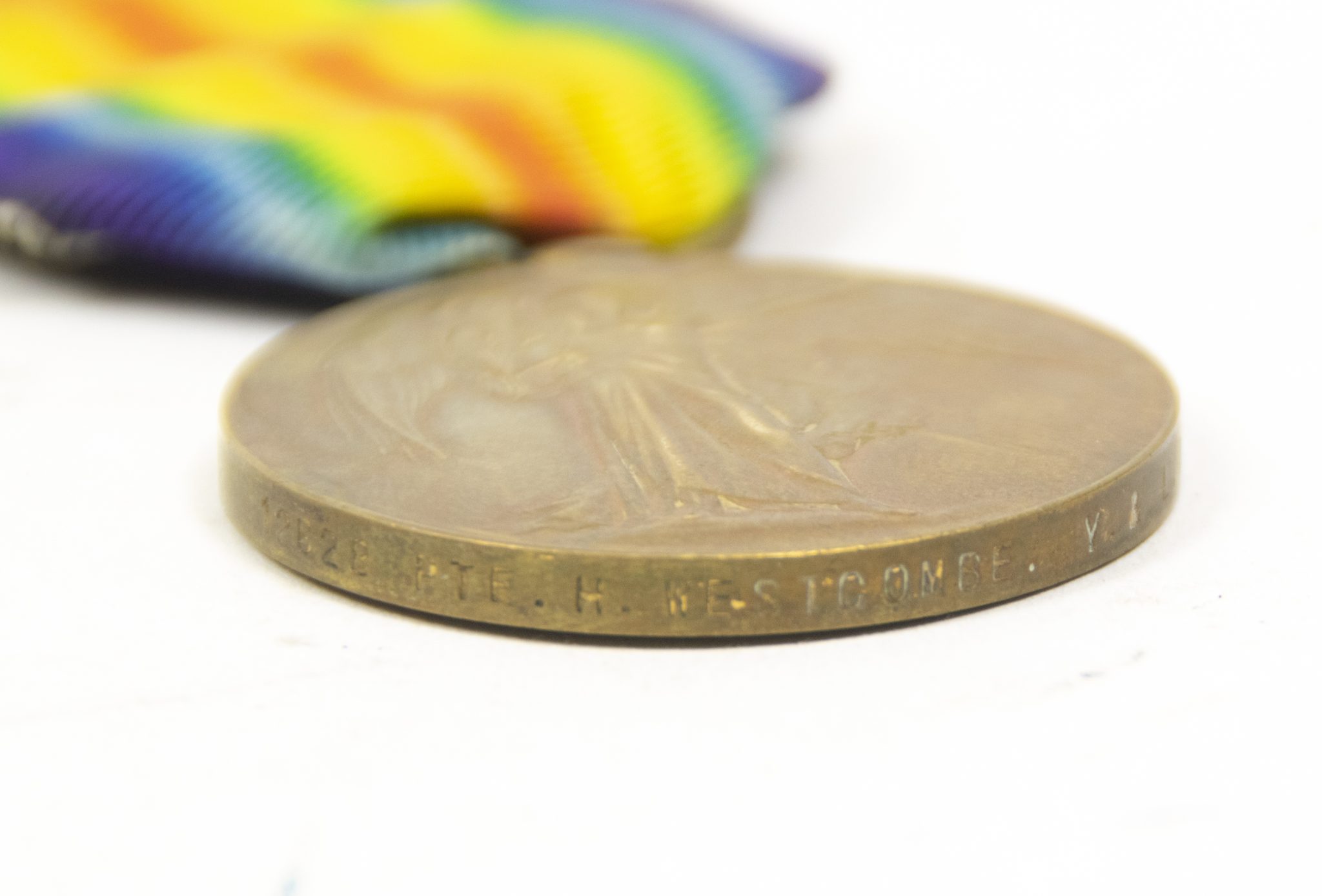 (British Army) First Day of the Somme 1 July 1916 - Victory medal of Private Harry Westcombe, 12628, 8th Bn., York and lancaster Regiment - Image 12