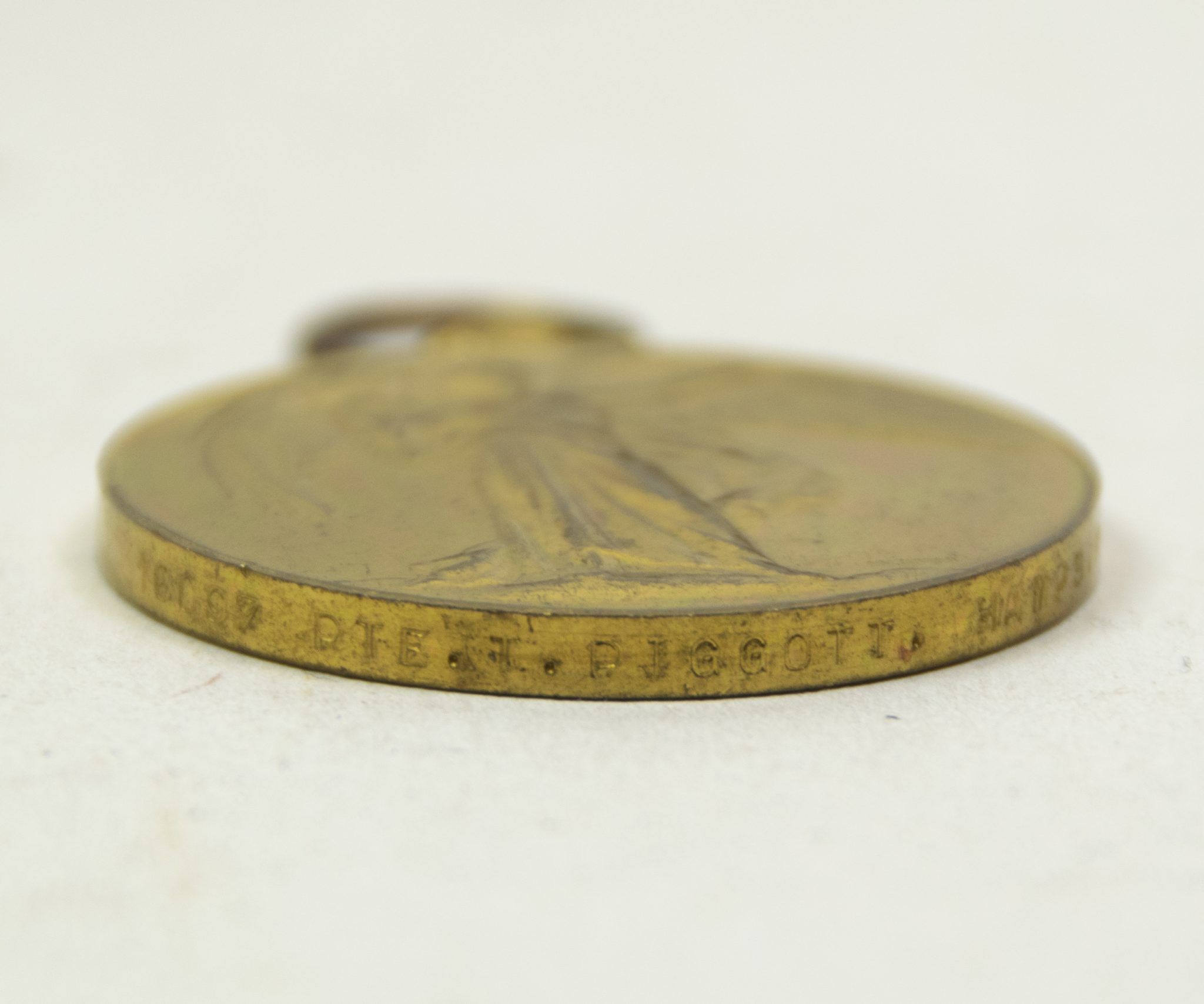 (British Army) First Day of the Somme 1 July 1916 - Victory medal of Private Tom Piggott, 18097, 1st Bn., Hampshire Regiment