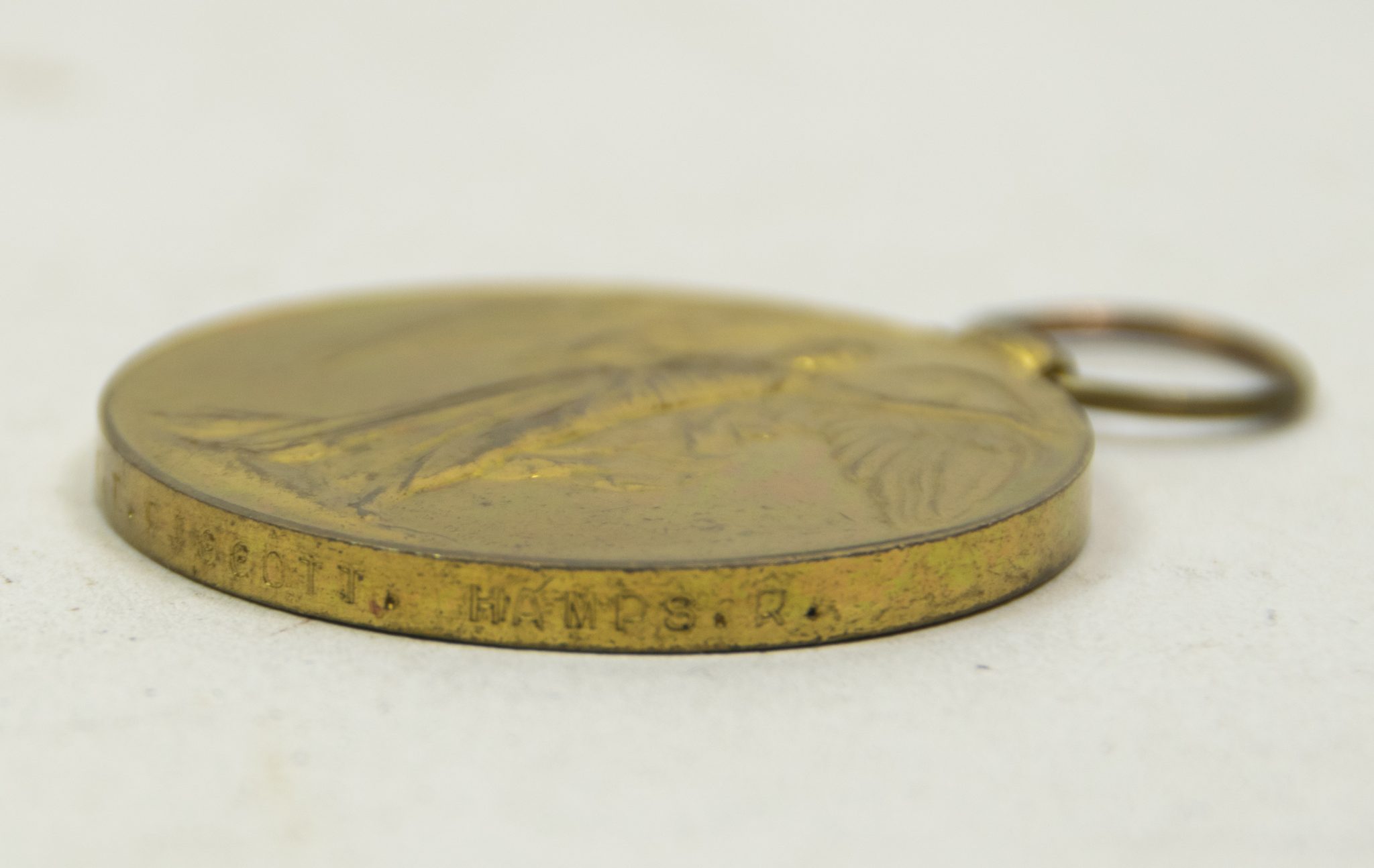 (British Army) First Day of the Somme 1 July 1916 - Victory medal of Private Tom Piggott, 18097, 1st Bn., Hampshire Regiment