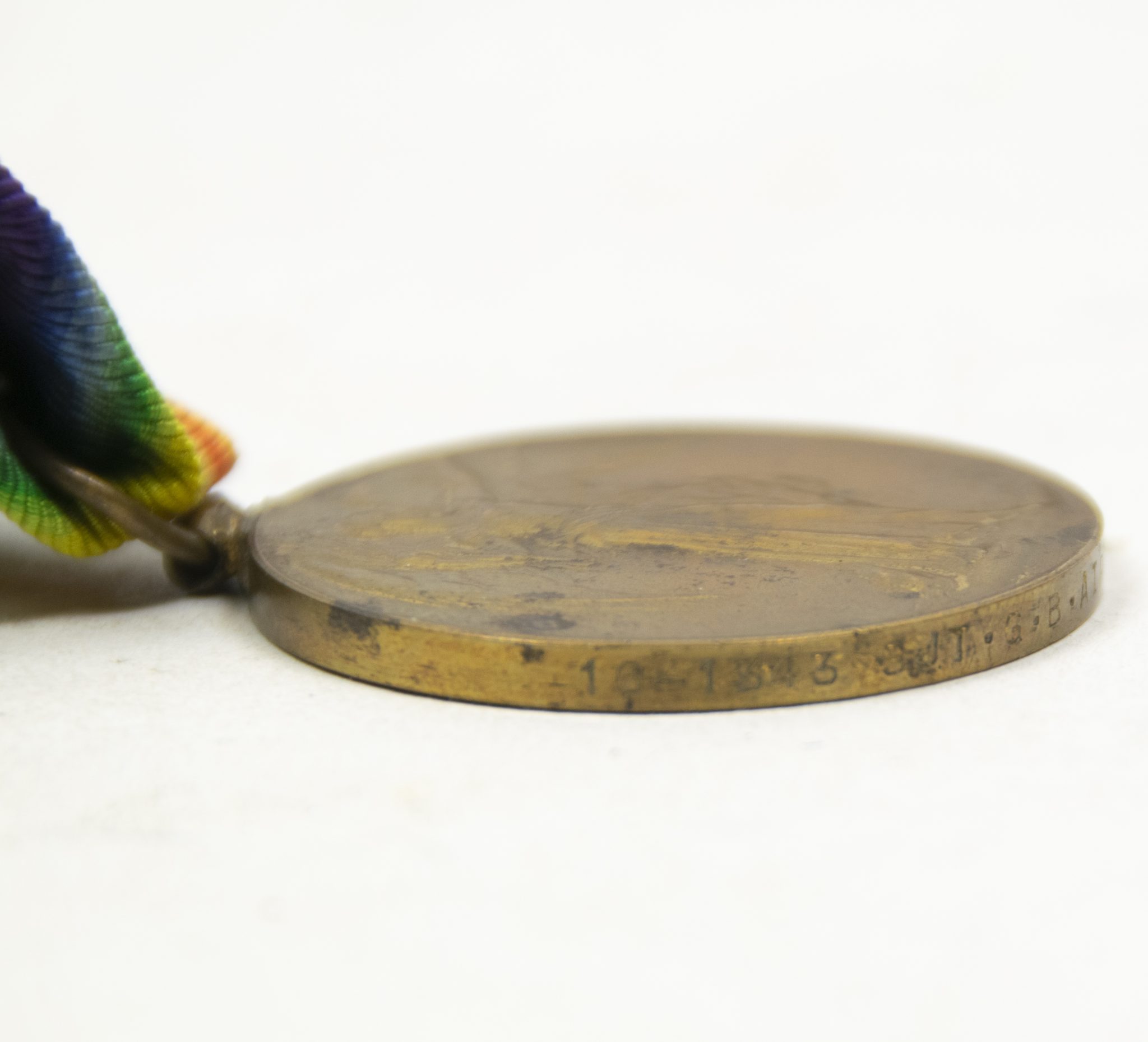 (British Army) First Day of the Somme 1 July 1916 - Victory medal of Serjeant George Beecroft Airton, 161343, 16th Bn., West Yorkshire Regiment