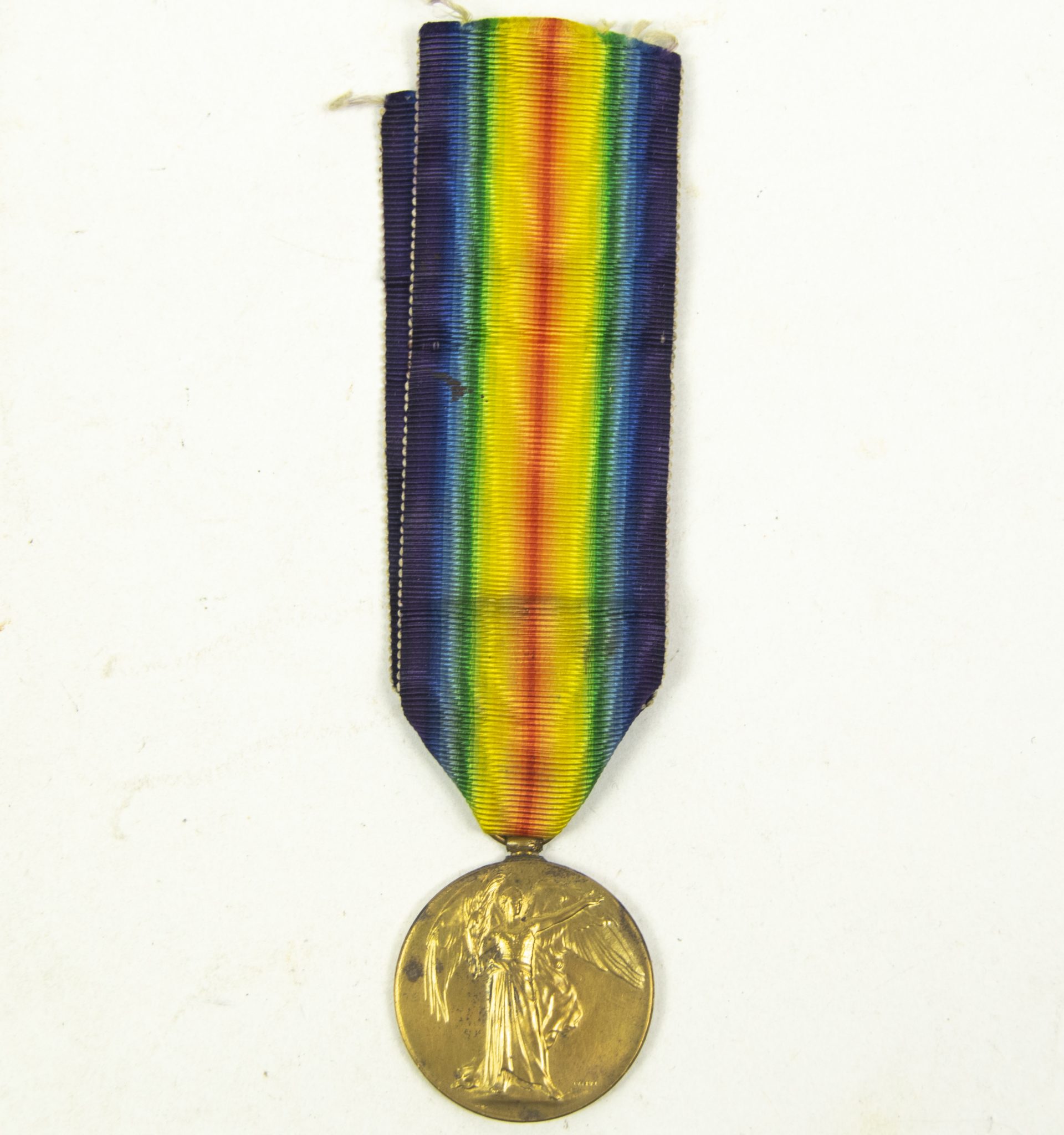 (British Army) First Day of the Somme 1 July 1916 - Victory medal of Serjeant George Beecroft Airton, 161343, 16th Bn., West Yorkshire Regiment